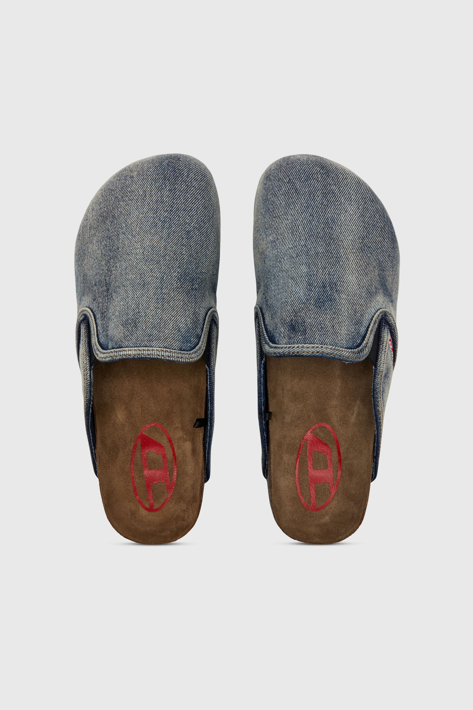 Diesel - D-WOODSTOCK SLIP-ON, D-Woodstock-Zapatos planos sin tal&oacute;n en cuero napa Hombre in Azul marino - 5