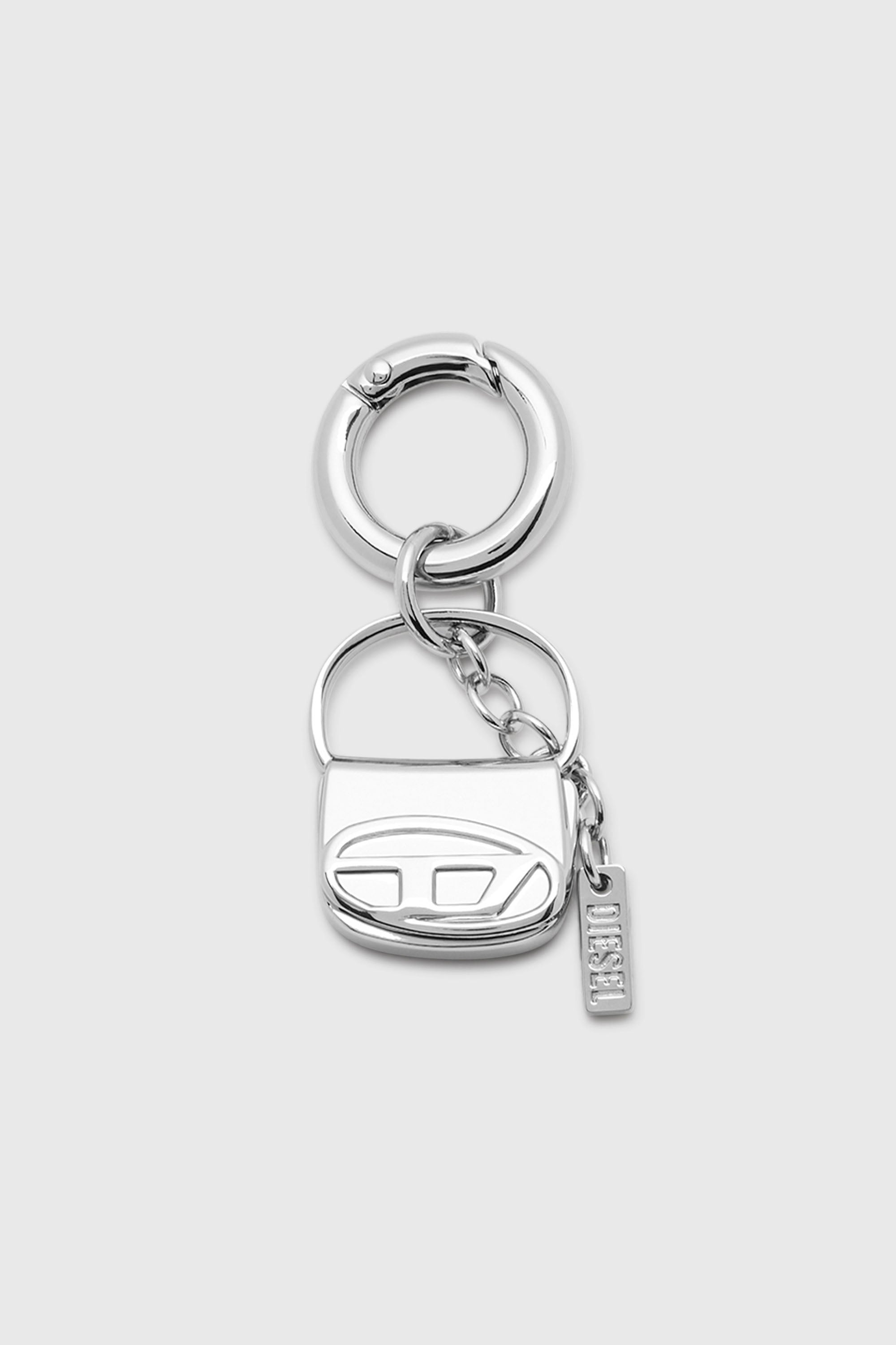 Diesel - CHARM-1DR, Breloque en m&eacute;tal avec mini breloque 1DR Femme in Gris argent&eacute; - 1