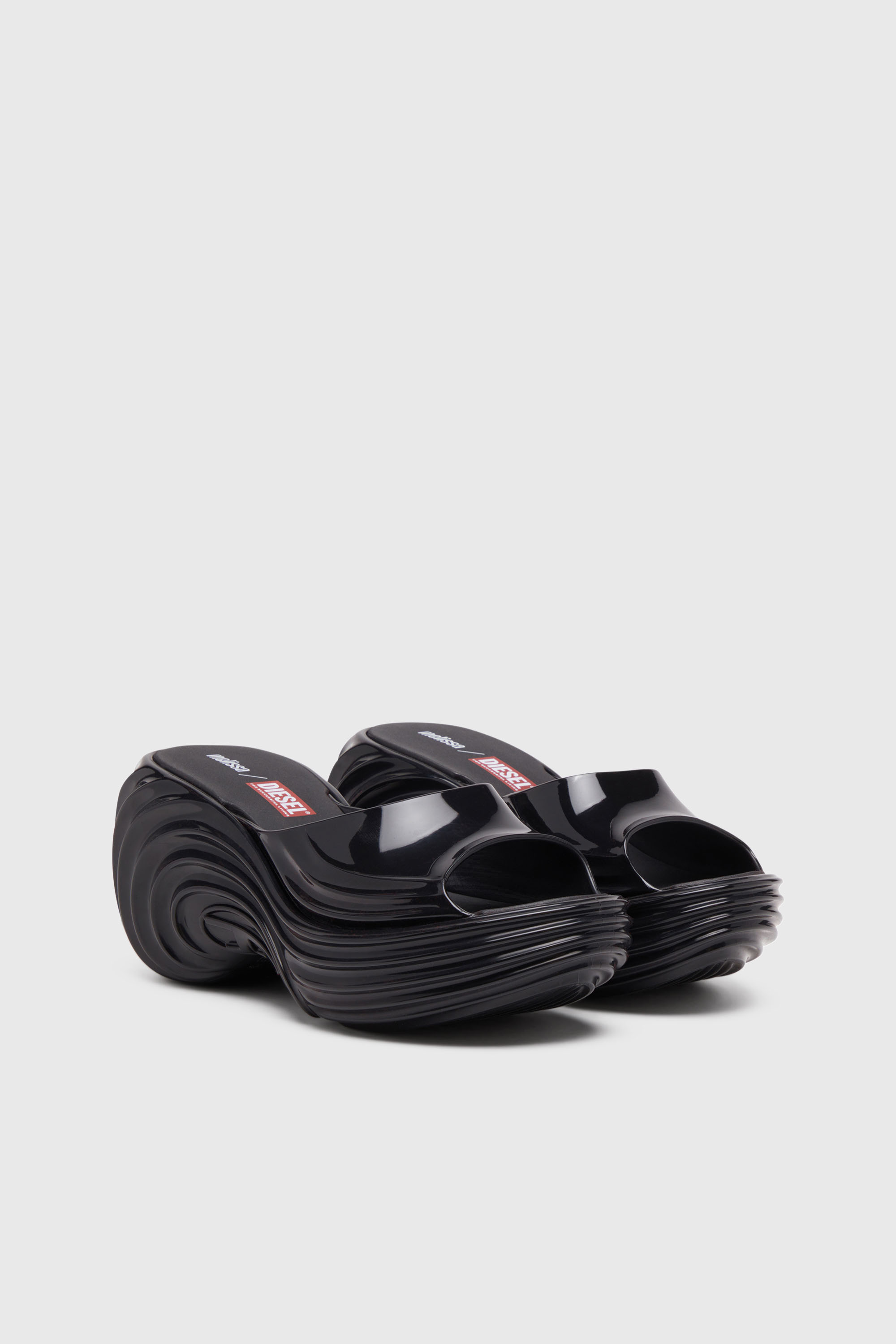 Diesel - MELISSA QUANTUM PLATFORM, Zueco de plataforma en Melflex&reg; Mujer in Negro - 2