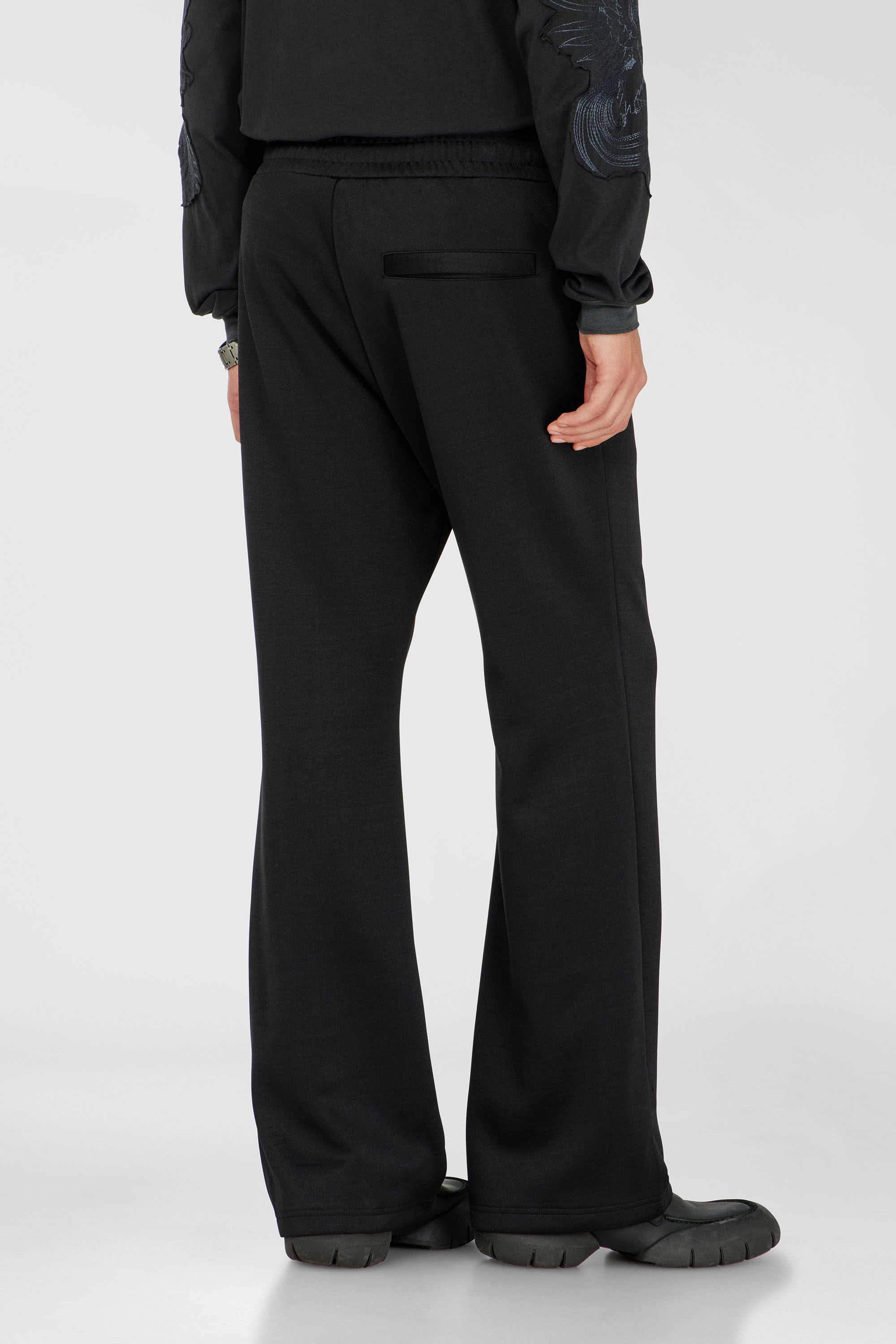 Diesel - P-LOCKING-DO, Male's Track pants with contrast piping in Black - 2
