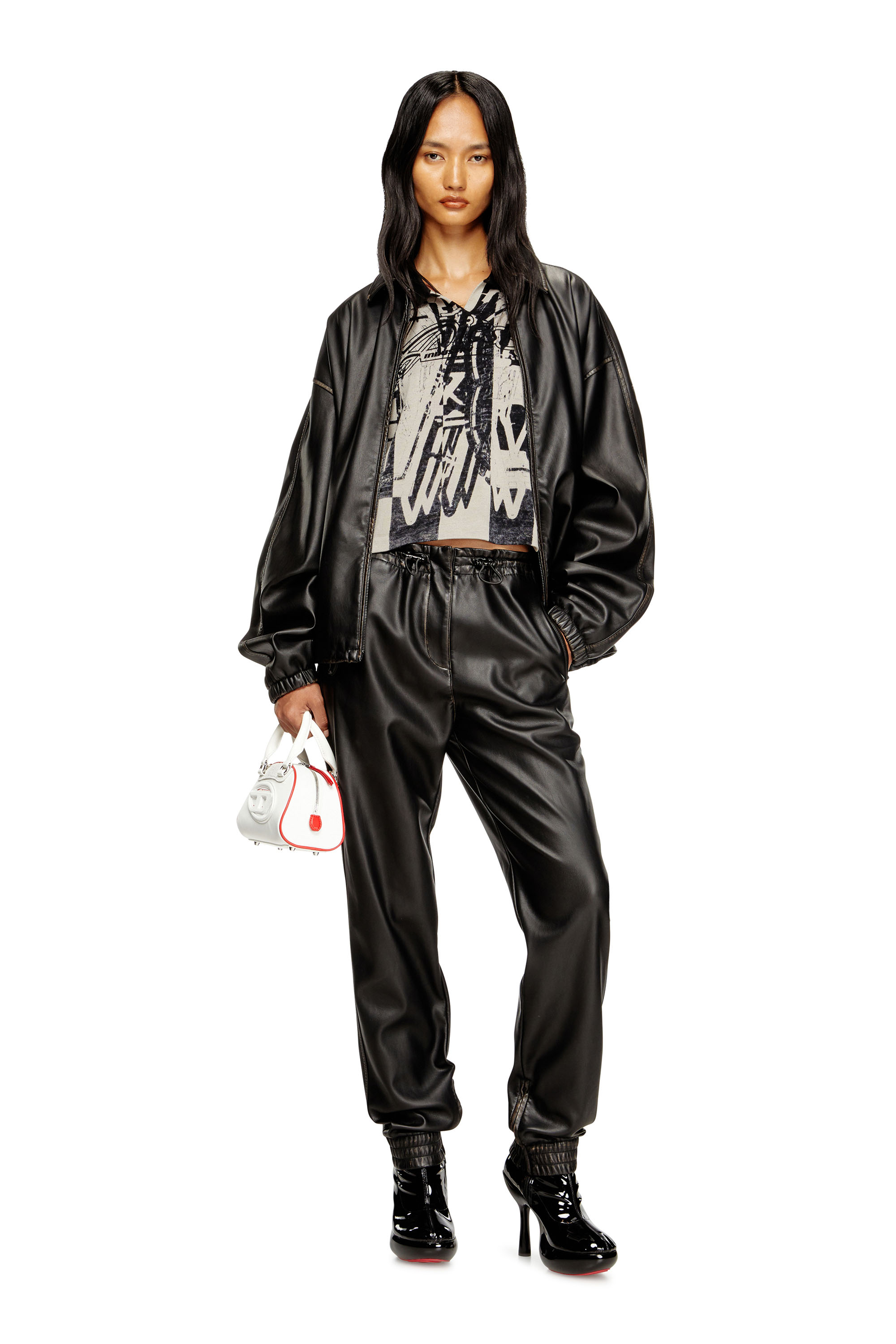 Diesel - J-AKE, Chaqueta de tejido técnico tratado Unisex in Negro - 4