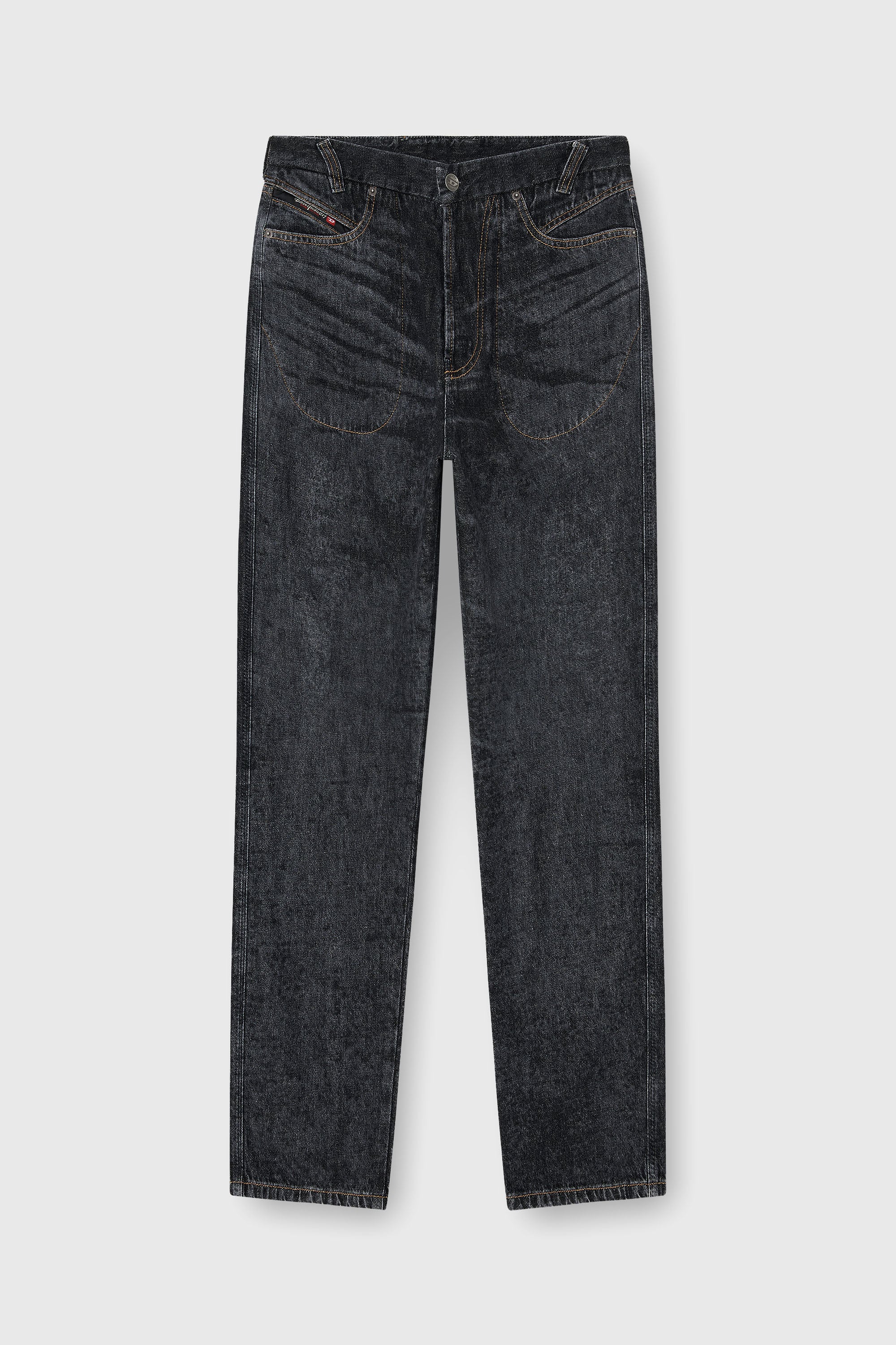 Diesel - Man's Relaxed Jeans D-Marcus 09Q24, Black/Dark grey - 6