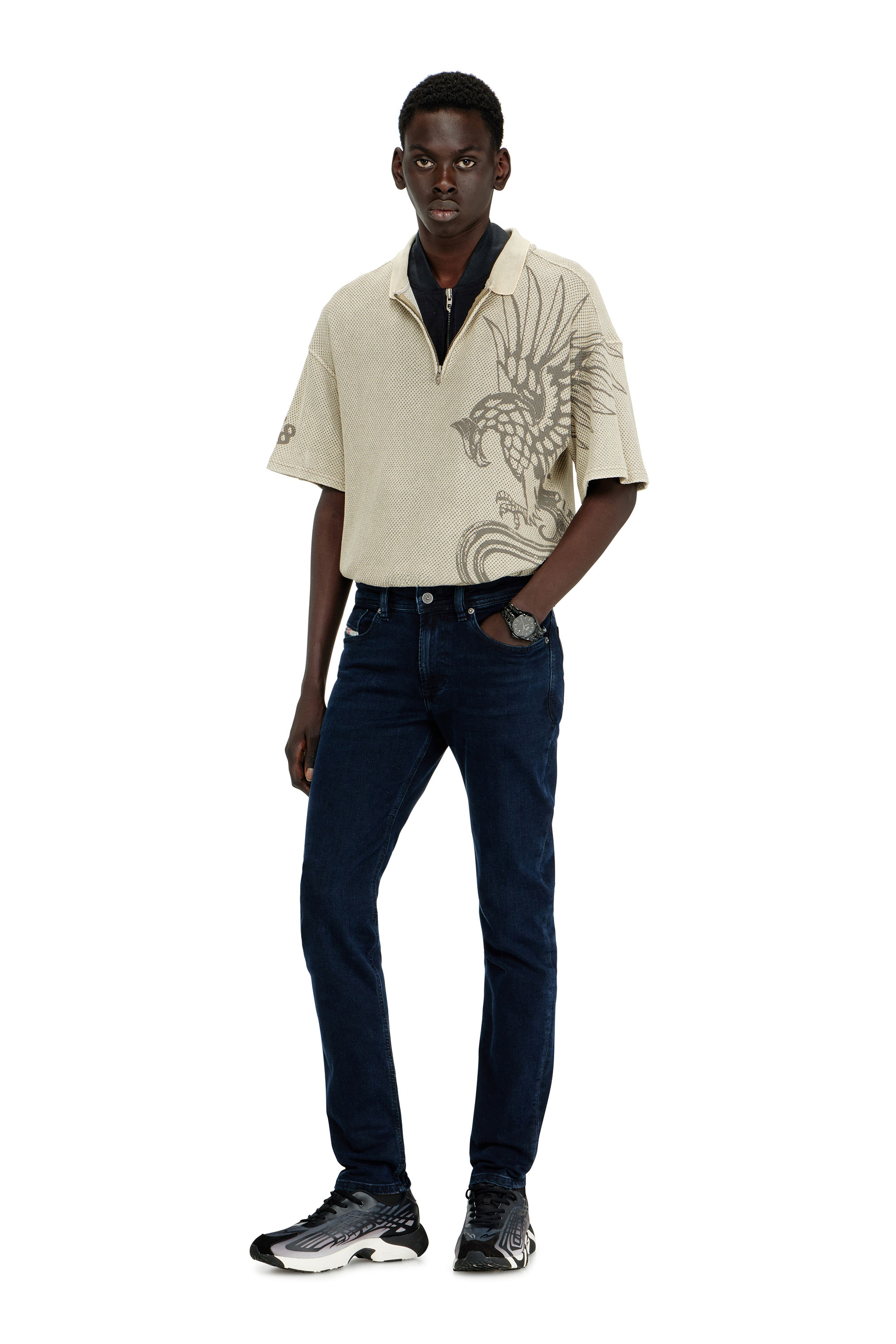 Diesel - Skinny Jeans 1979 Sleenker 0KBBG Hombre, Azul Oscuro - 1