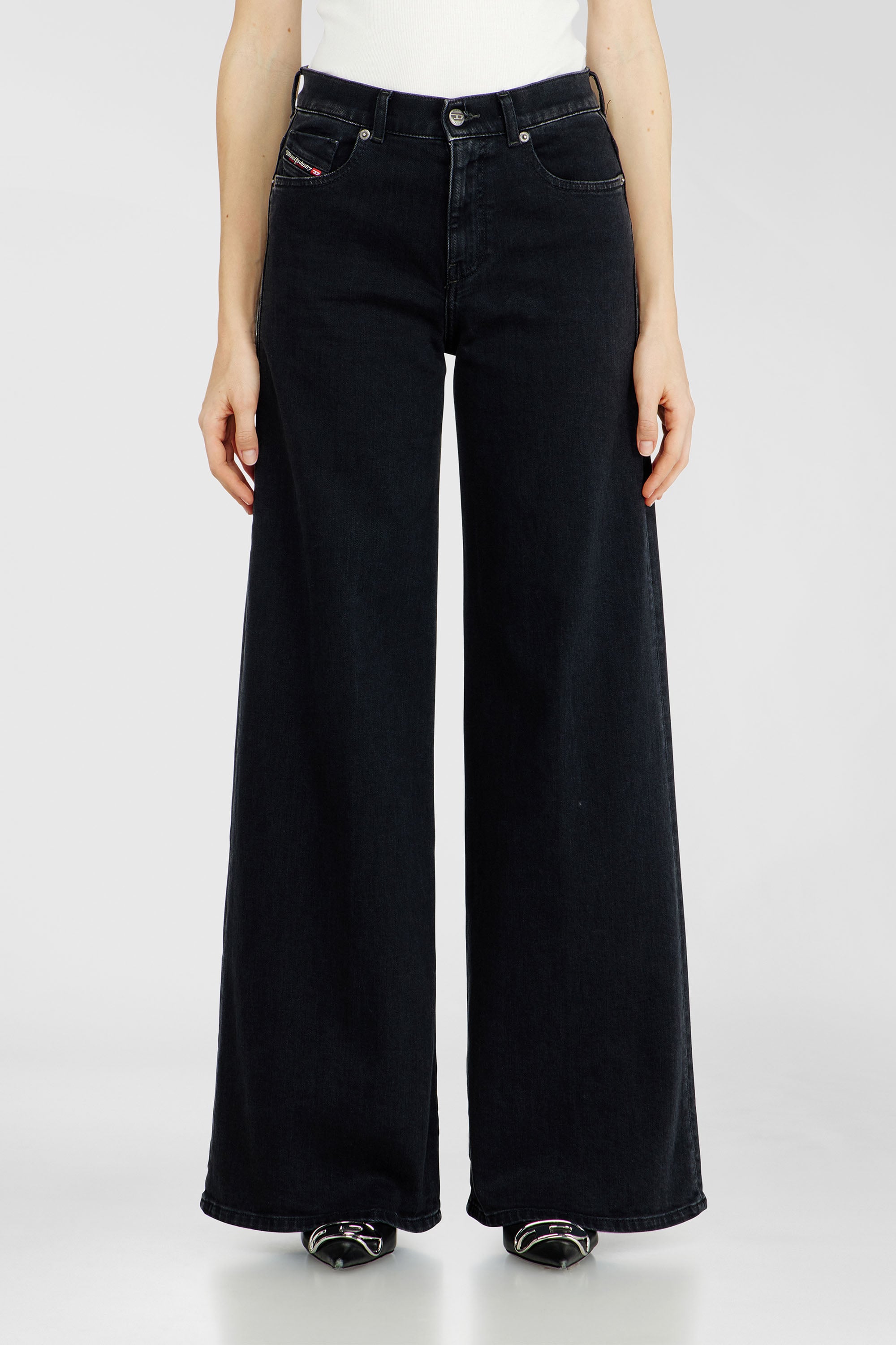 Diesel - Woman's Flare Jeans 1978 D-Akemi 09N89, Black/Dark grey - 1