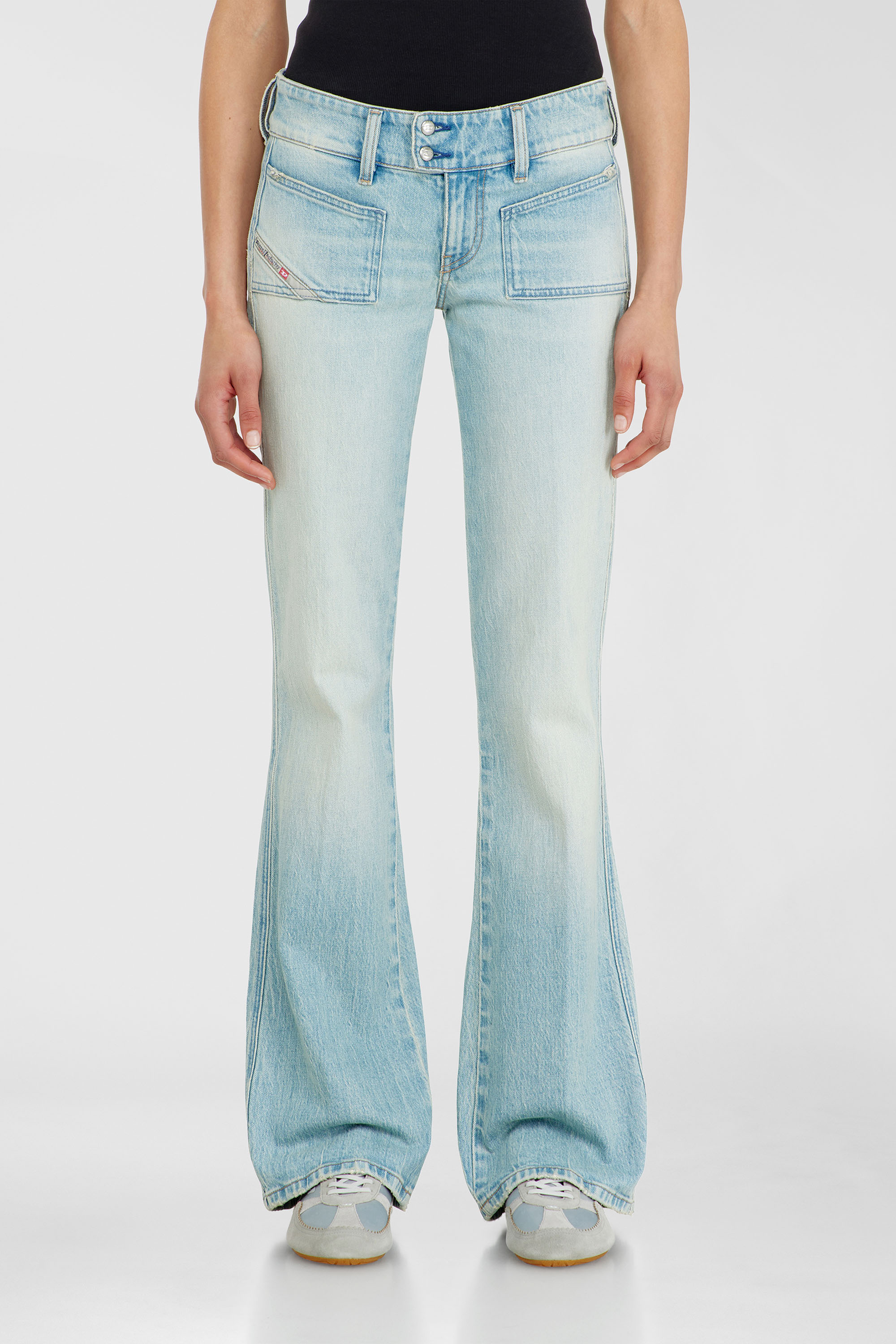 Diesel - Female's Bootcut Jeans D-Hush 0KBBX, Light Blue - 1