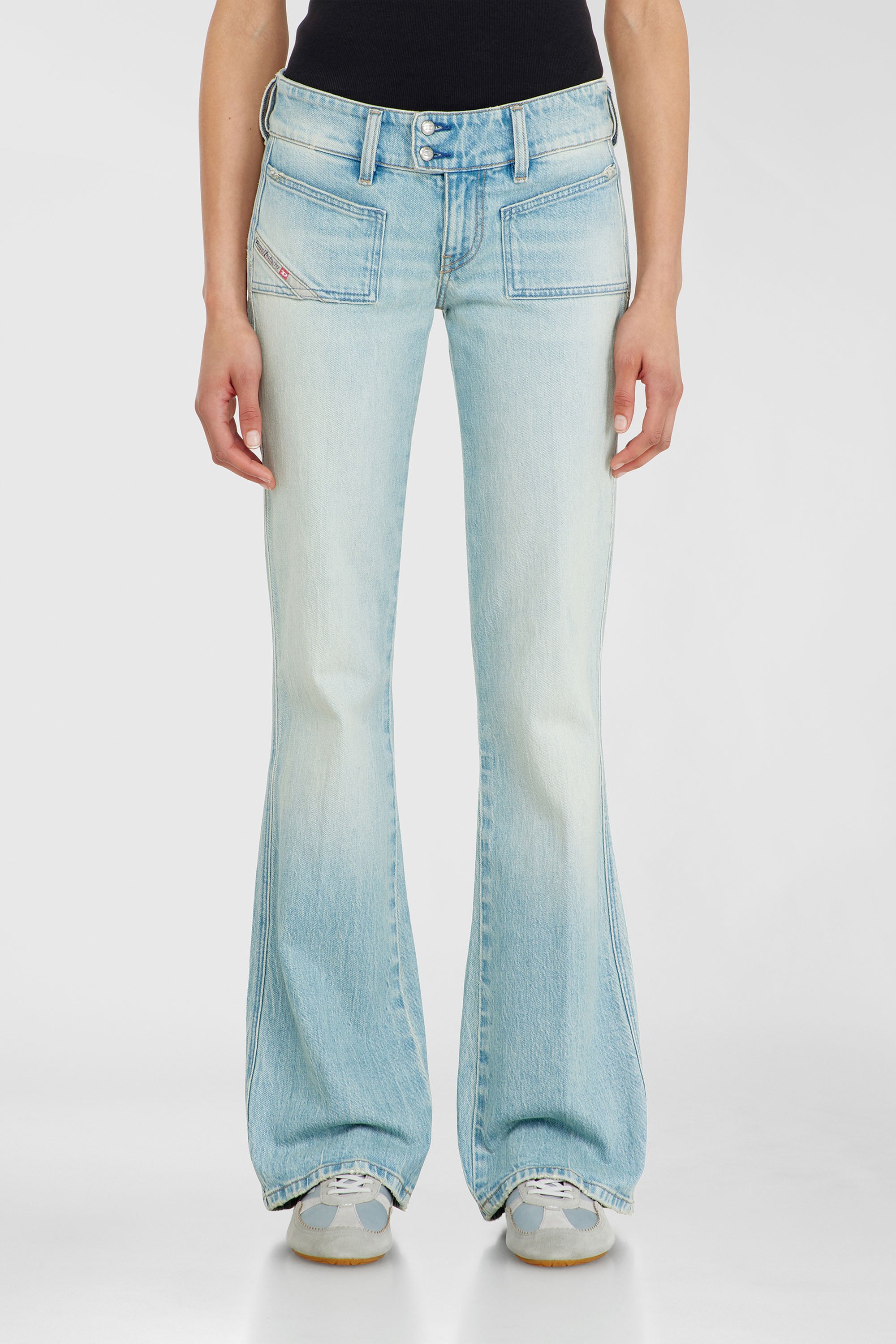 Diesel - Woman's Bootcut Jeans D-Hush 0KBBX, Light Blue - 4