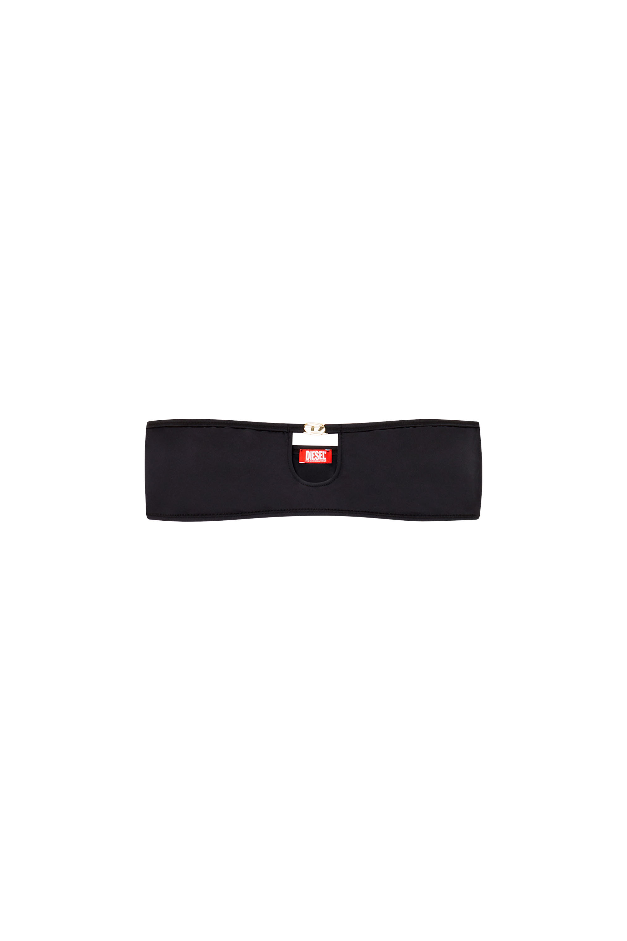 Diesel - ROCHELLE-UTLT, Female's Bandeau bra in with metal Oval D in Black - 6