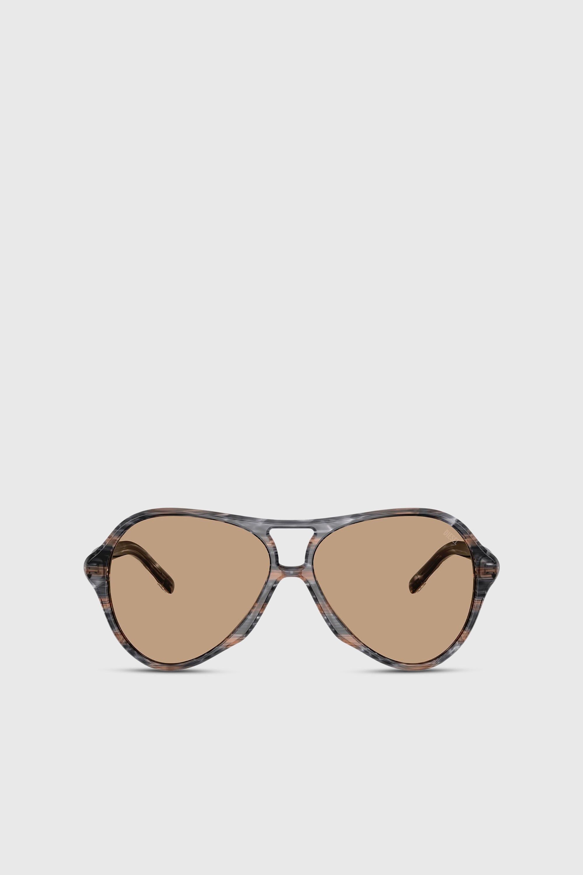 Diesel - 0DL2013U, Lunettes de soleil de mod&egrave;le pilote Mixte in Polychrome - 1