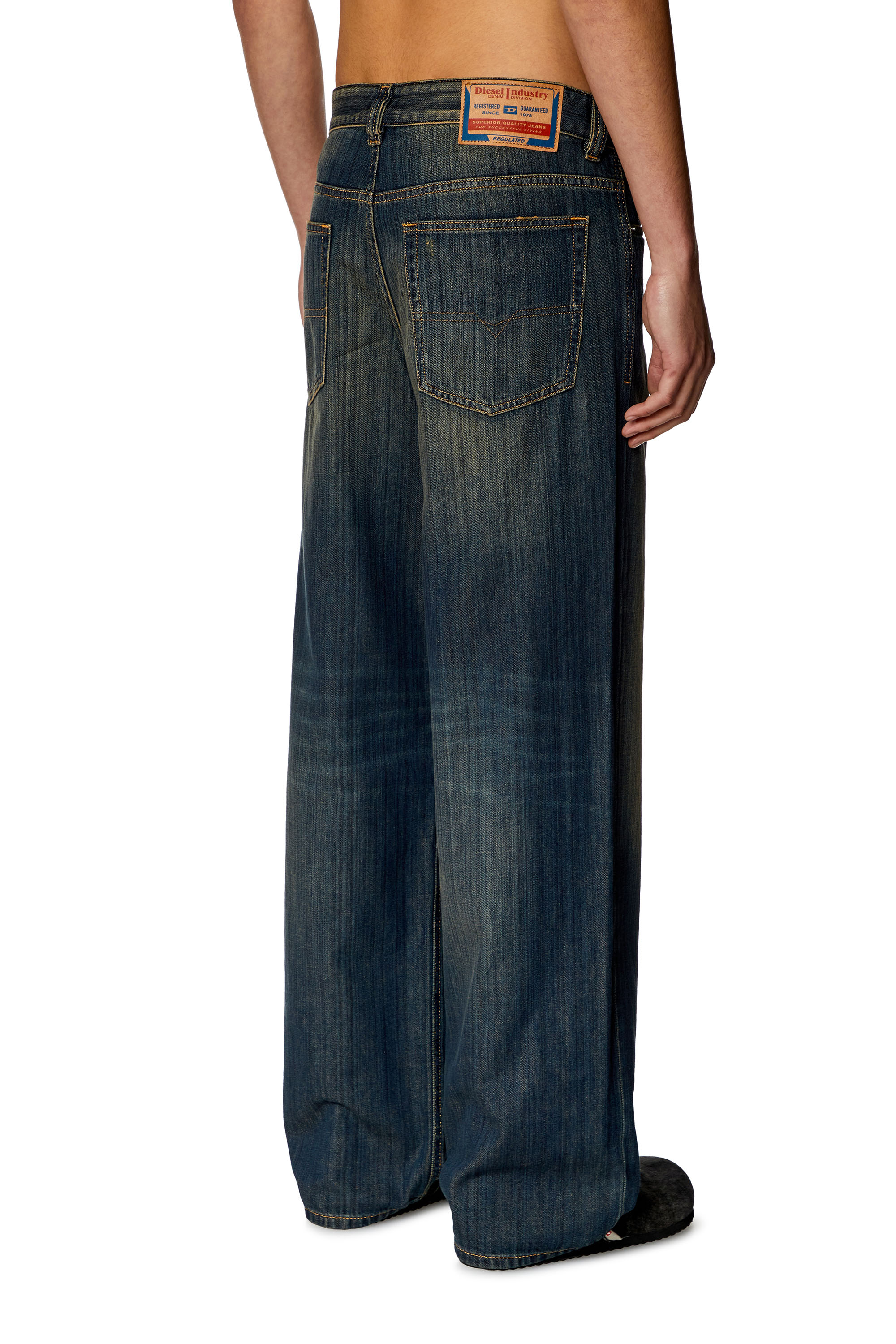 Diesel - Man's Relaxed Jeans 2001 D-Macro 09I20, Dark Blue - 2