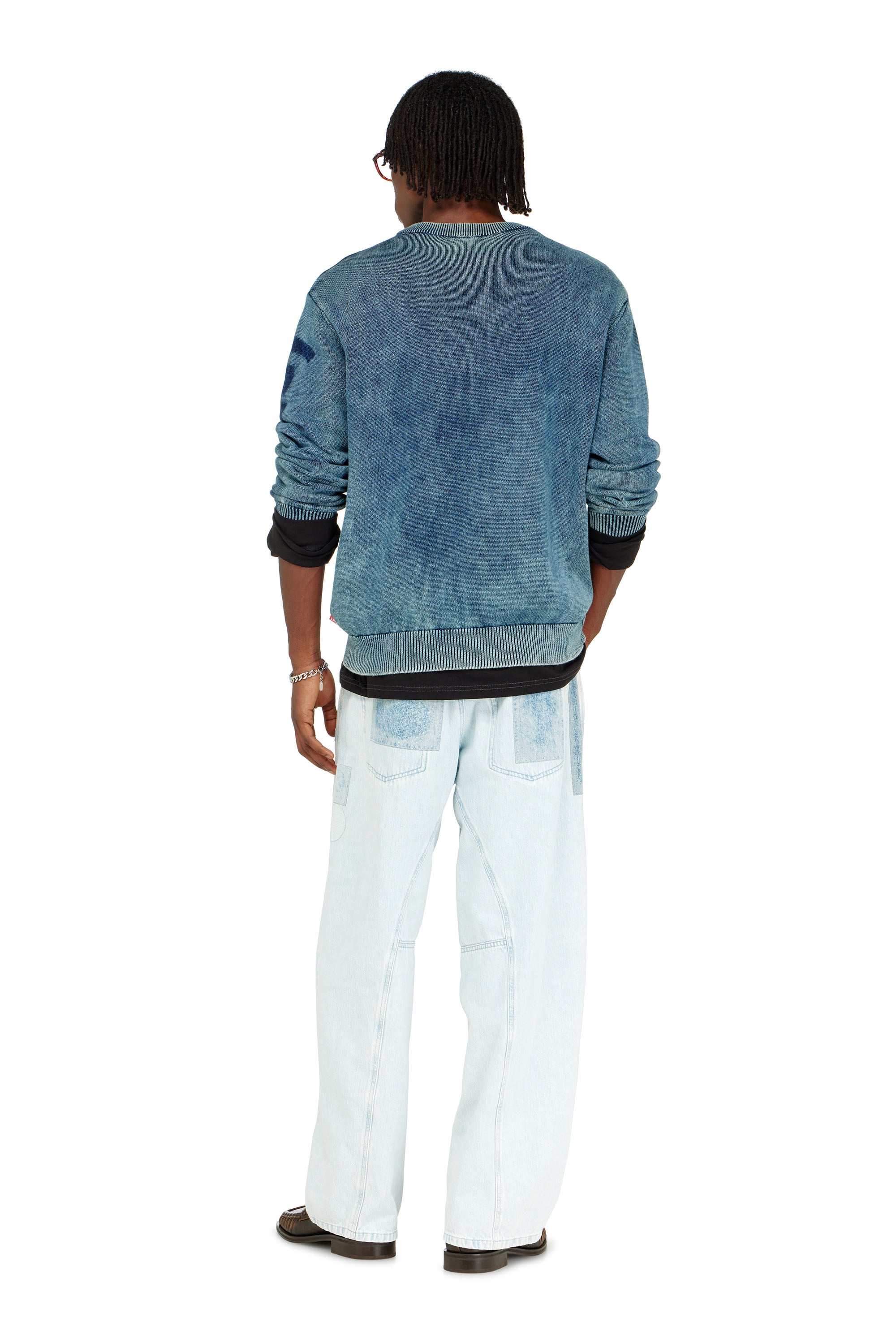 Diesel - Relaxed Jeans 1997 D-Enim-M 0IFBQ Mixte, Bleu Clair - Image 3
