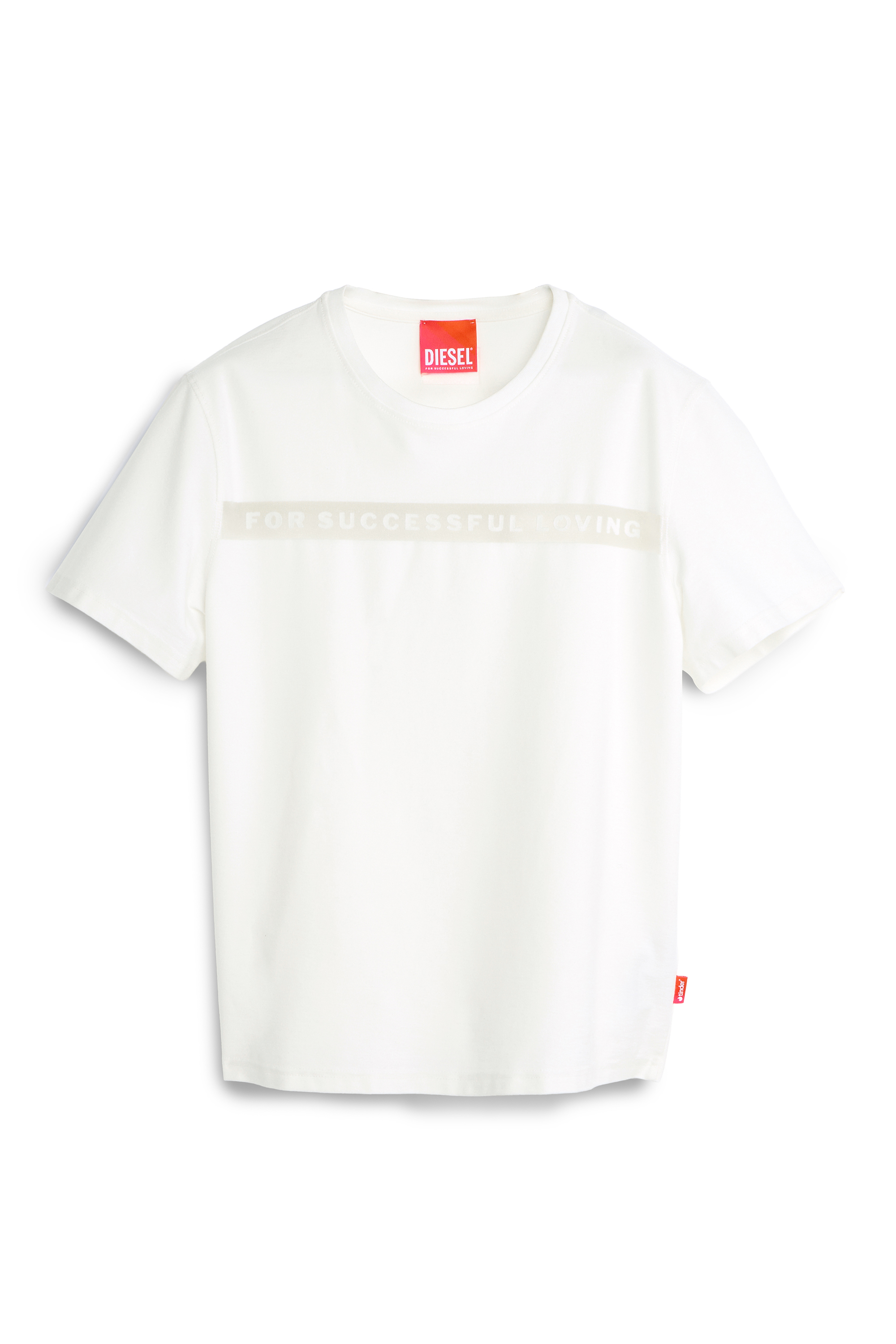 Diesel - PR-T-NOTS-CHI-R, Unisex's T-shirt with For Successful Loving logo in White - 2