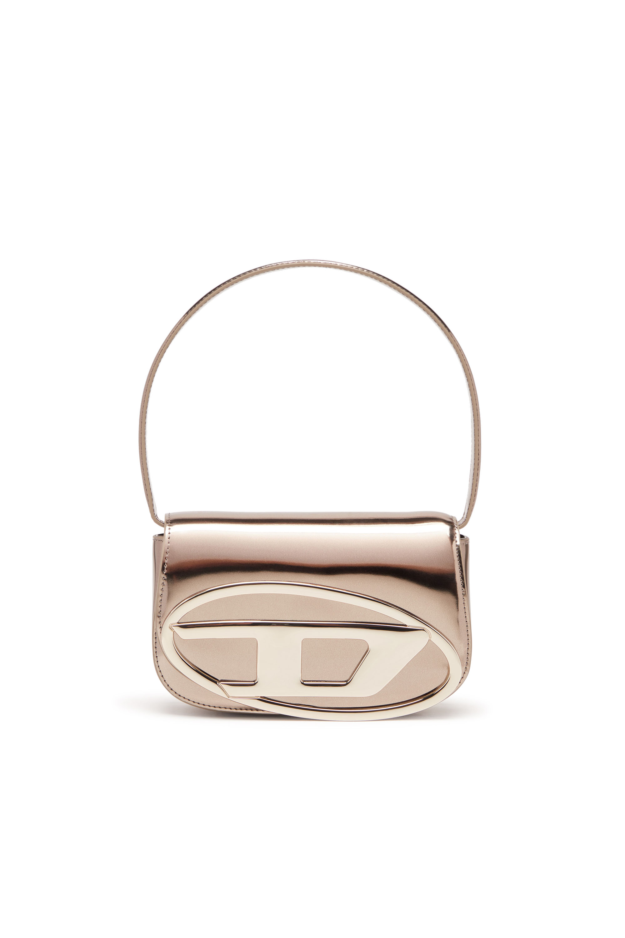 Diesel - 1DR, Female's 1DR-Iconic shoulder bag in mirrored leather in Bronze - 1