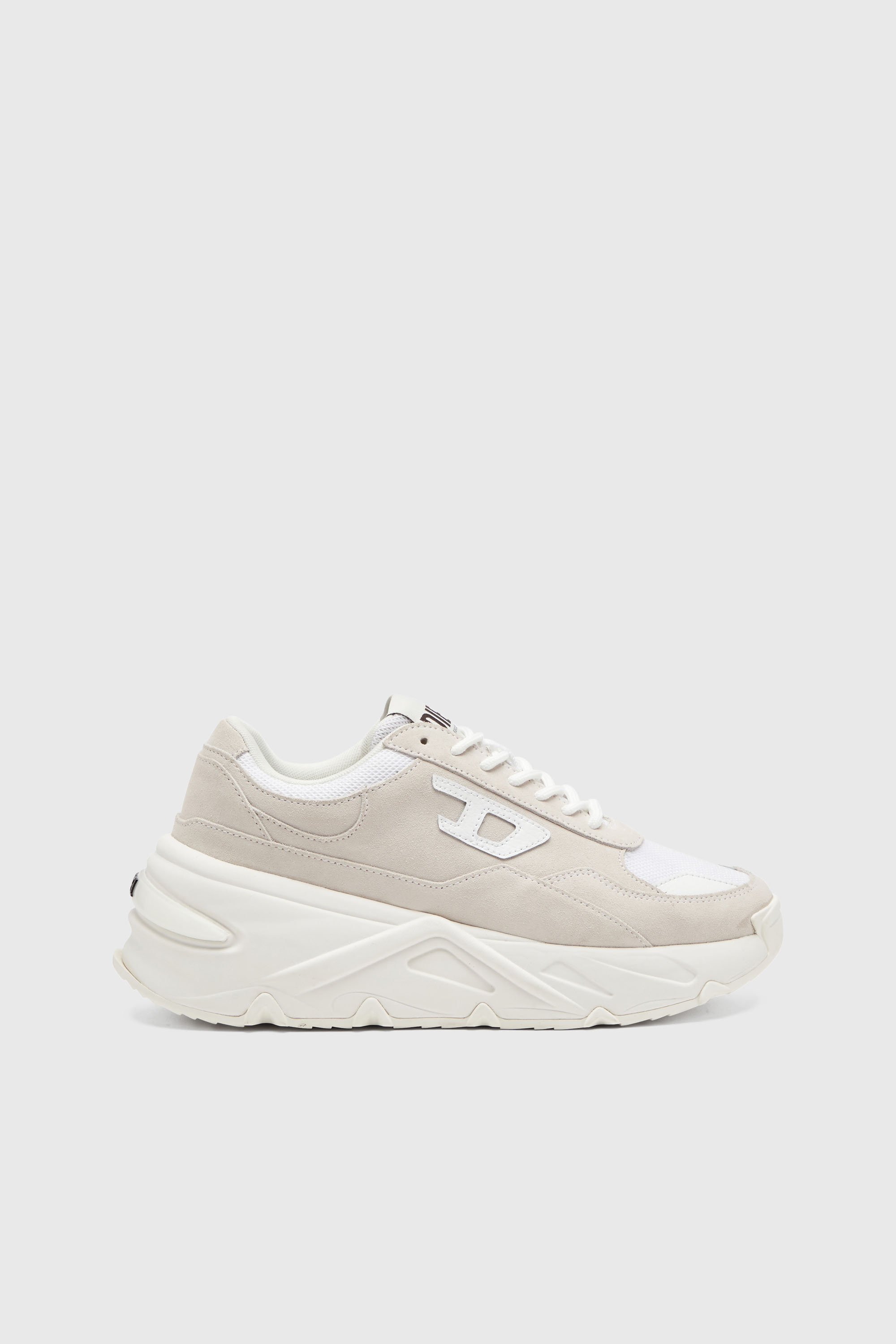 Women's S-Savannah-Platform sneakers in suede and mesh | White