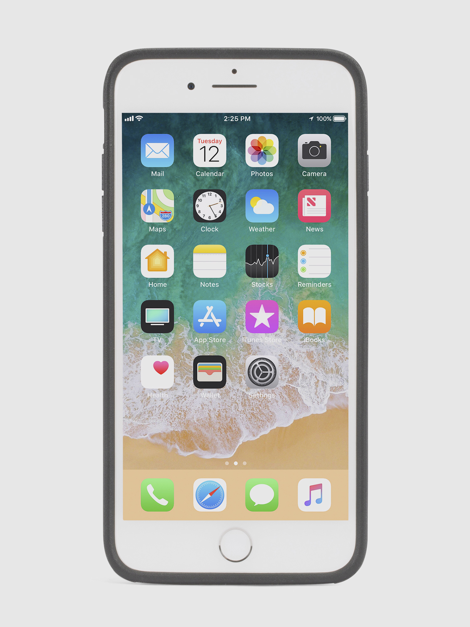 Diesel - BLACK LINED LEATHER IPHONE 8/7/6s/6 CASE, Funda en piel negra para iPhone 8/7/6s/6 Unisex in Negro - 4