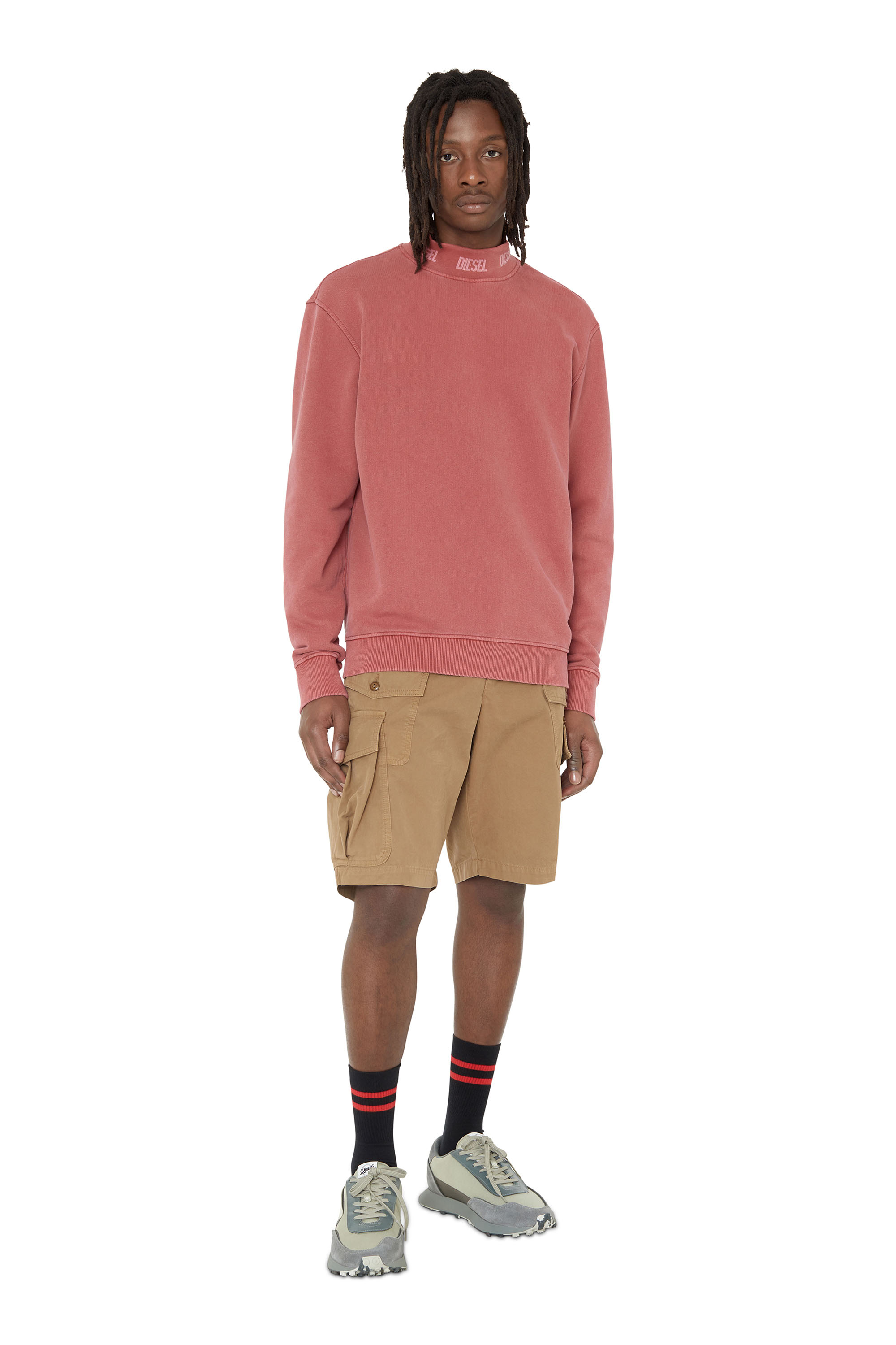 S-RACER LC, Beige Diesel - S-RACER LC, S-Racer Lc - Deportivas de malla y gamuza con suela de camuflaje Hombre in Beige - 7