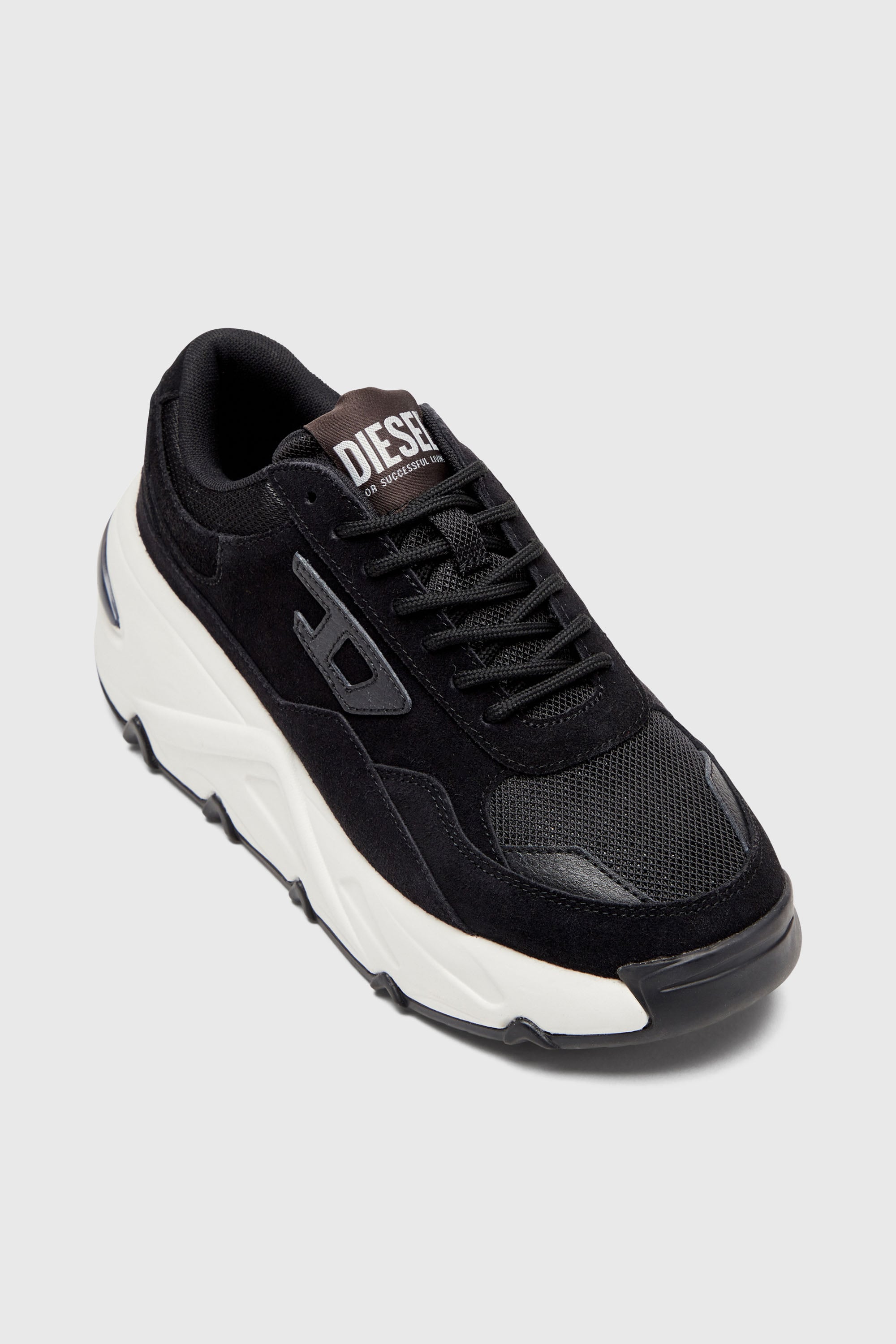 Women's S-Savannah-Platform sneakers in suede and mesh | Black