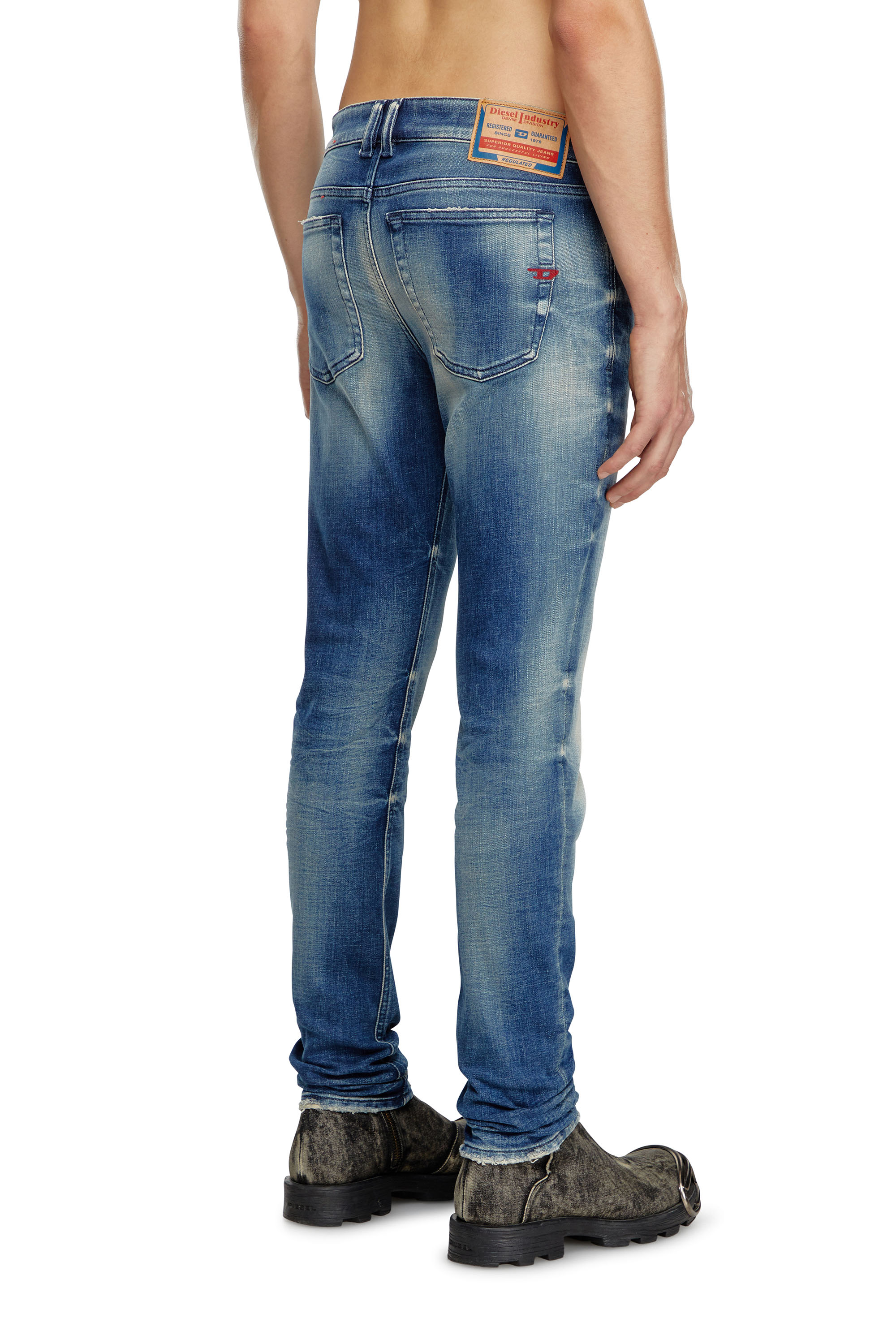 Diesel - Man's Skinny Jeans 1979 Sleenker 09J24, Medium blue - 5