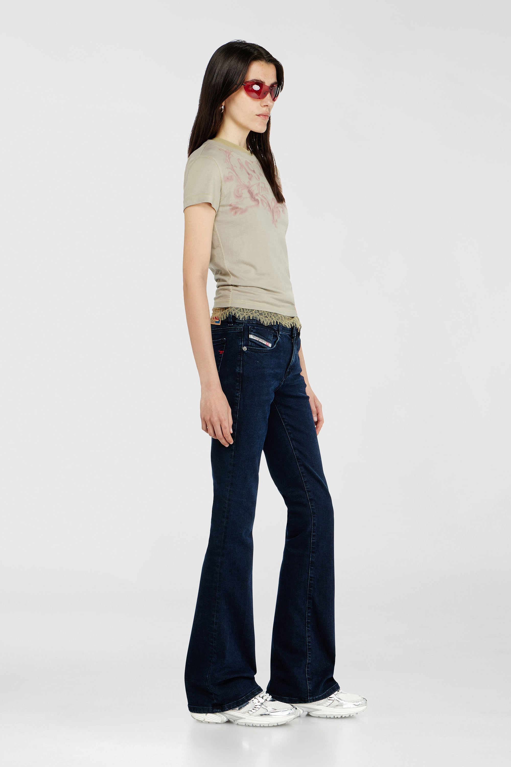 Diesel - Bootcut Jeans 1969 D-Ebbey 0KBBG Mujer, Azul Oscuro - 2