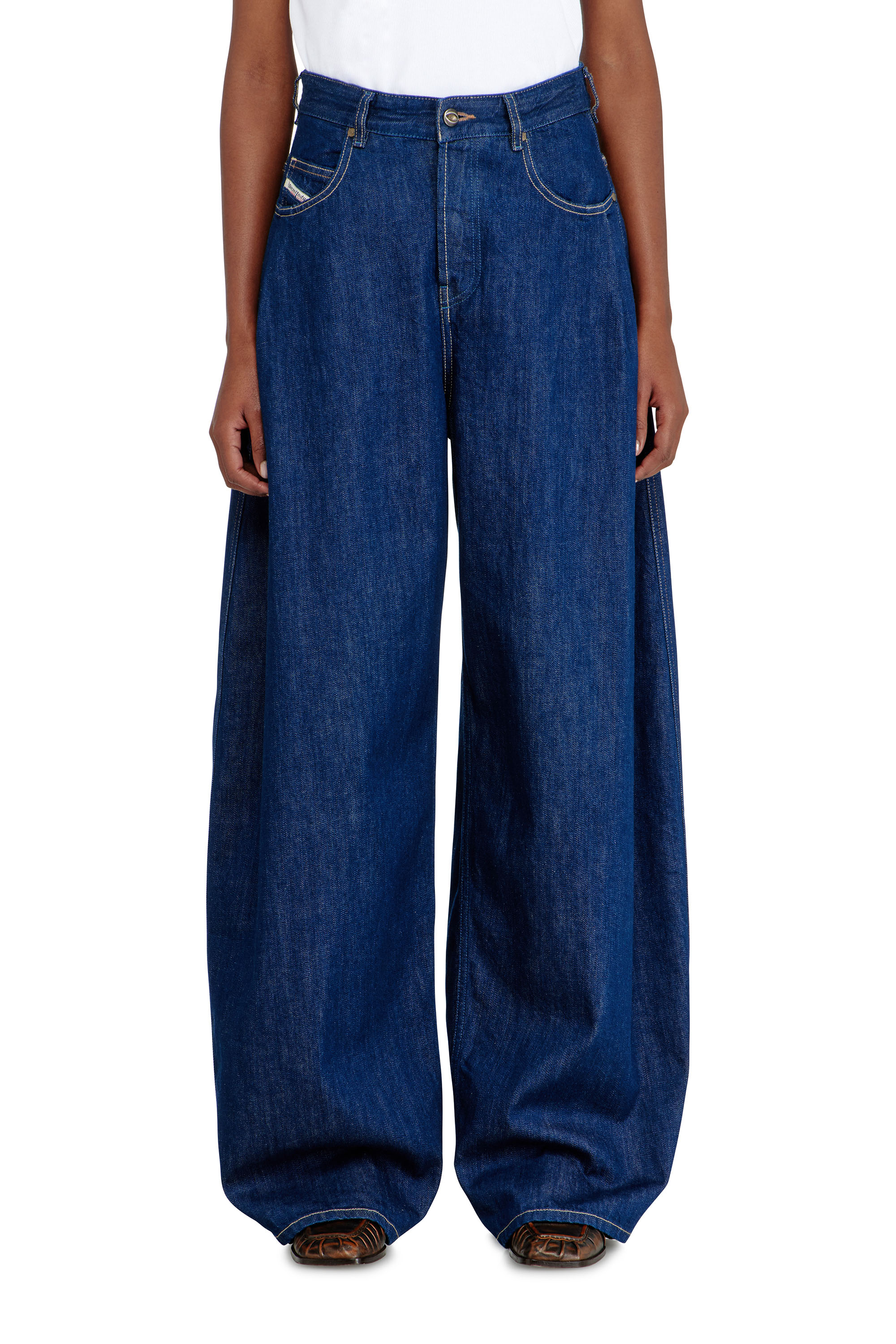 Diesel - Relaxed Jeans 1987 D-Khelz 09Q09 Femme, Bleu Fonc&eacute; - Image 5