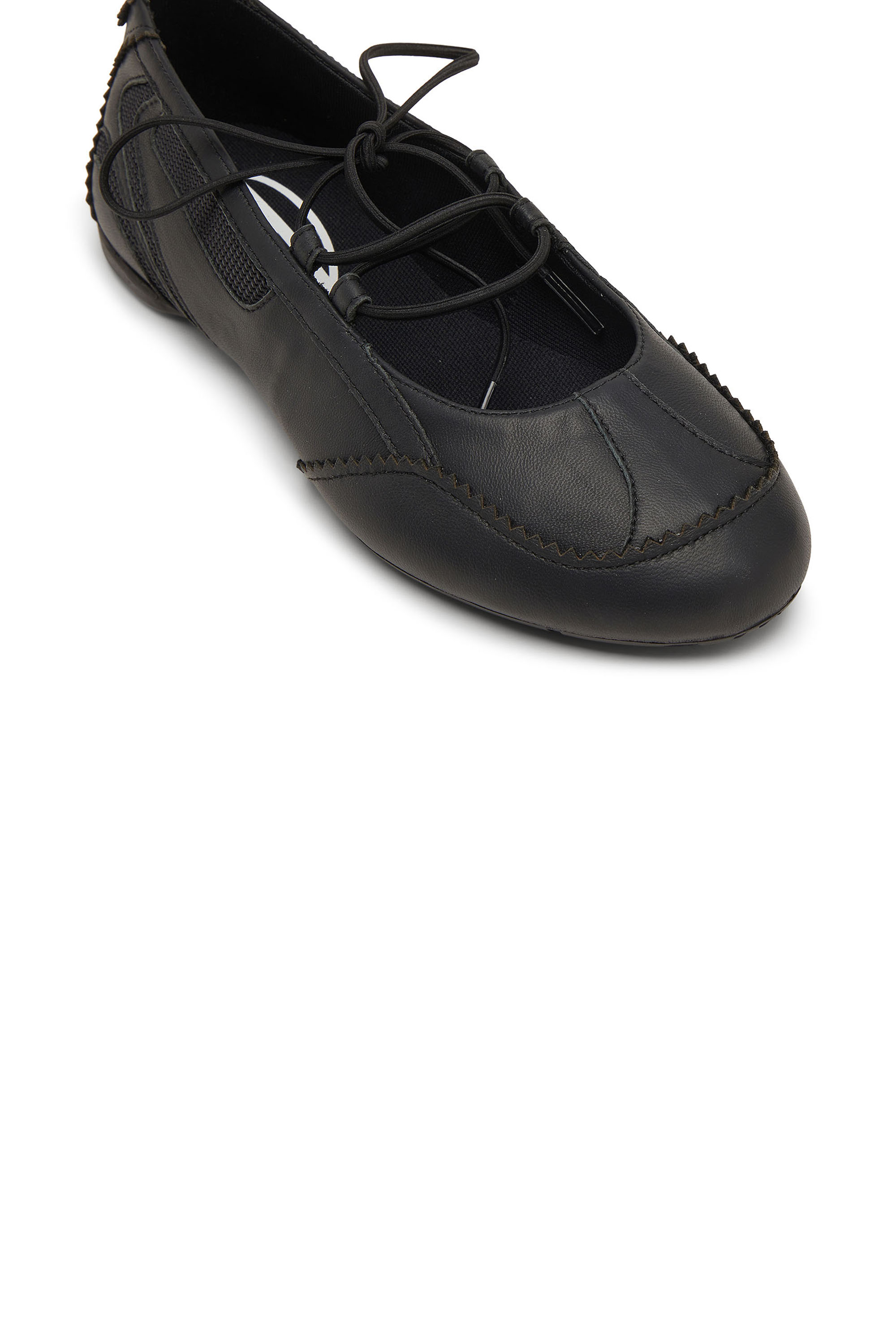 Diesel Lace-Up Black Flat Shoes - NWT Women main image 2