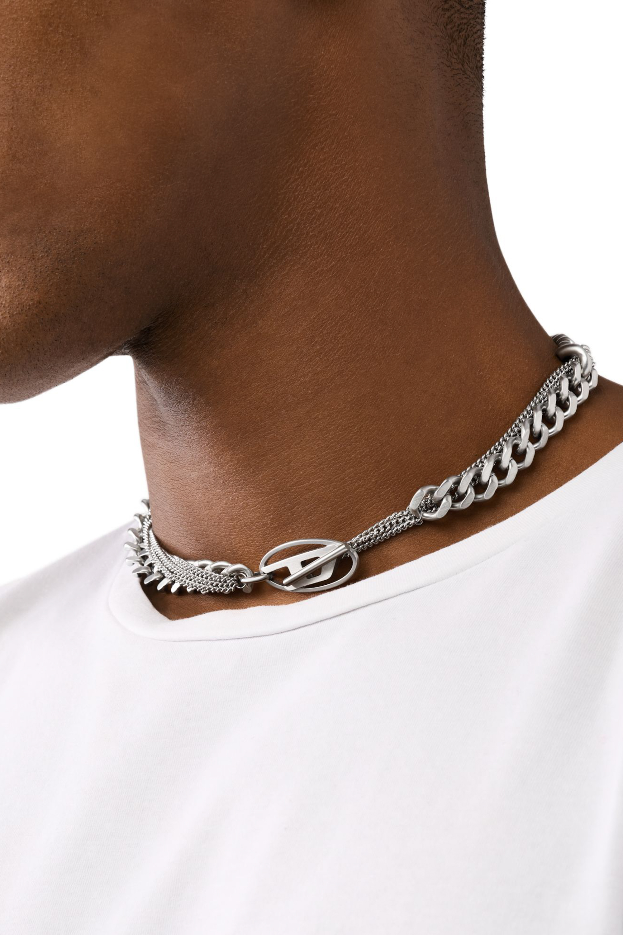 Women's Stainless Steel Chain Necklace | Silver | Diesel
