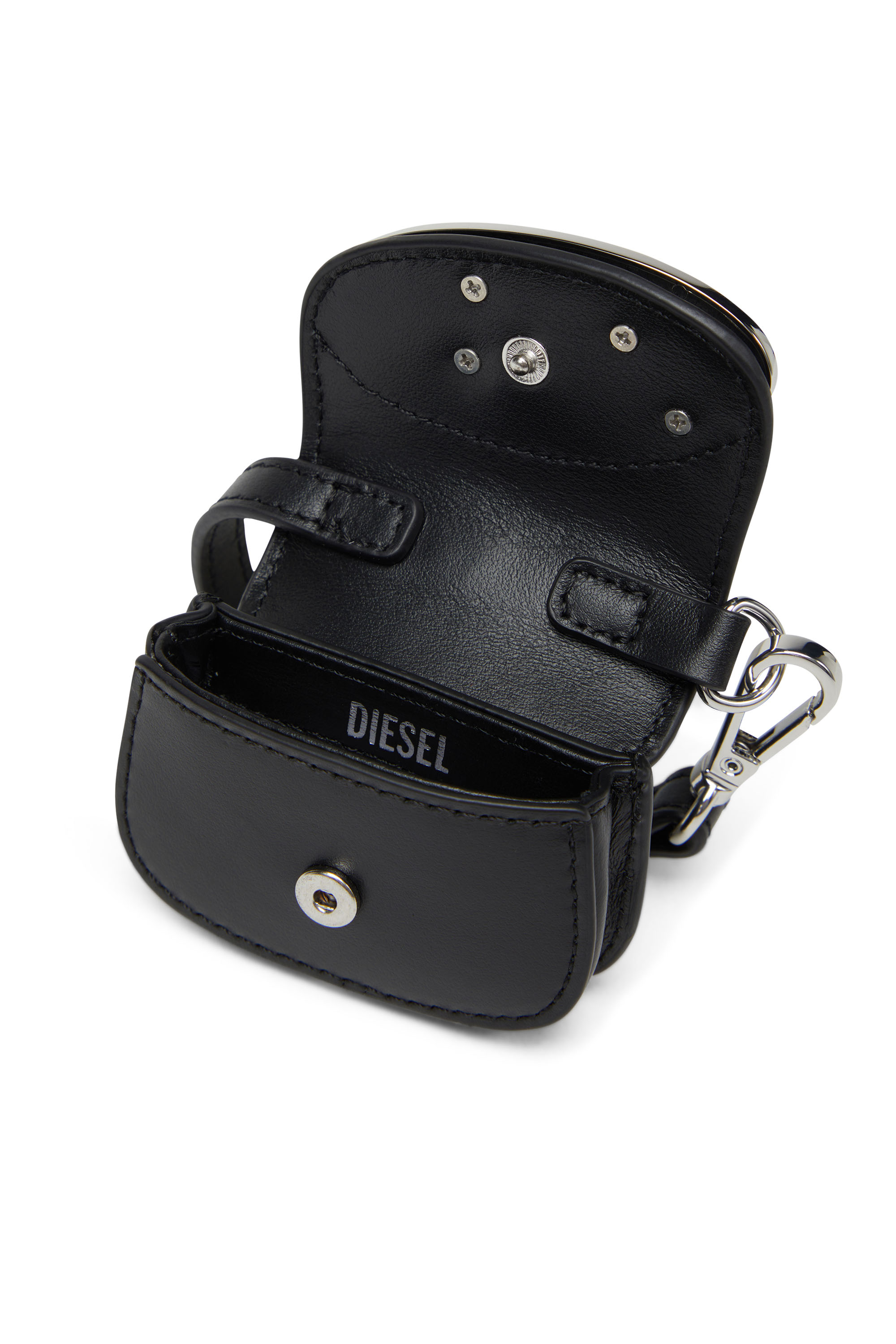 Diesel - 1DR MICRO, Woman's Leather bag charm in Black - 3