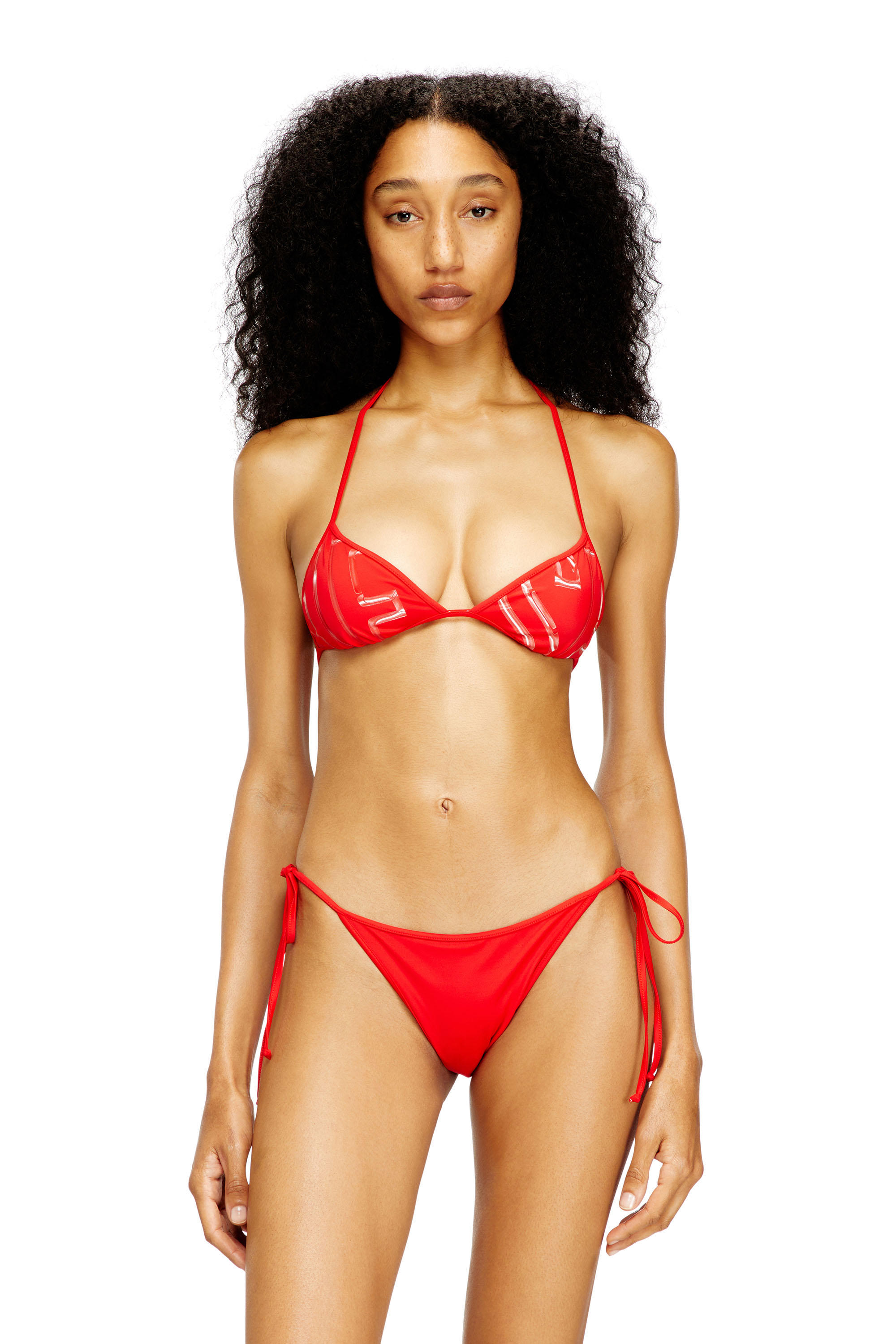 Diesel - KATE-D-CORE, Female's Bikini top with graphic print in Red - 1