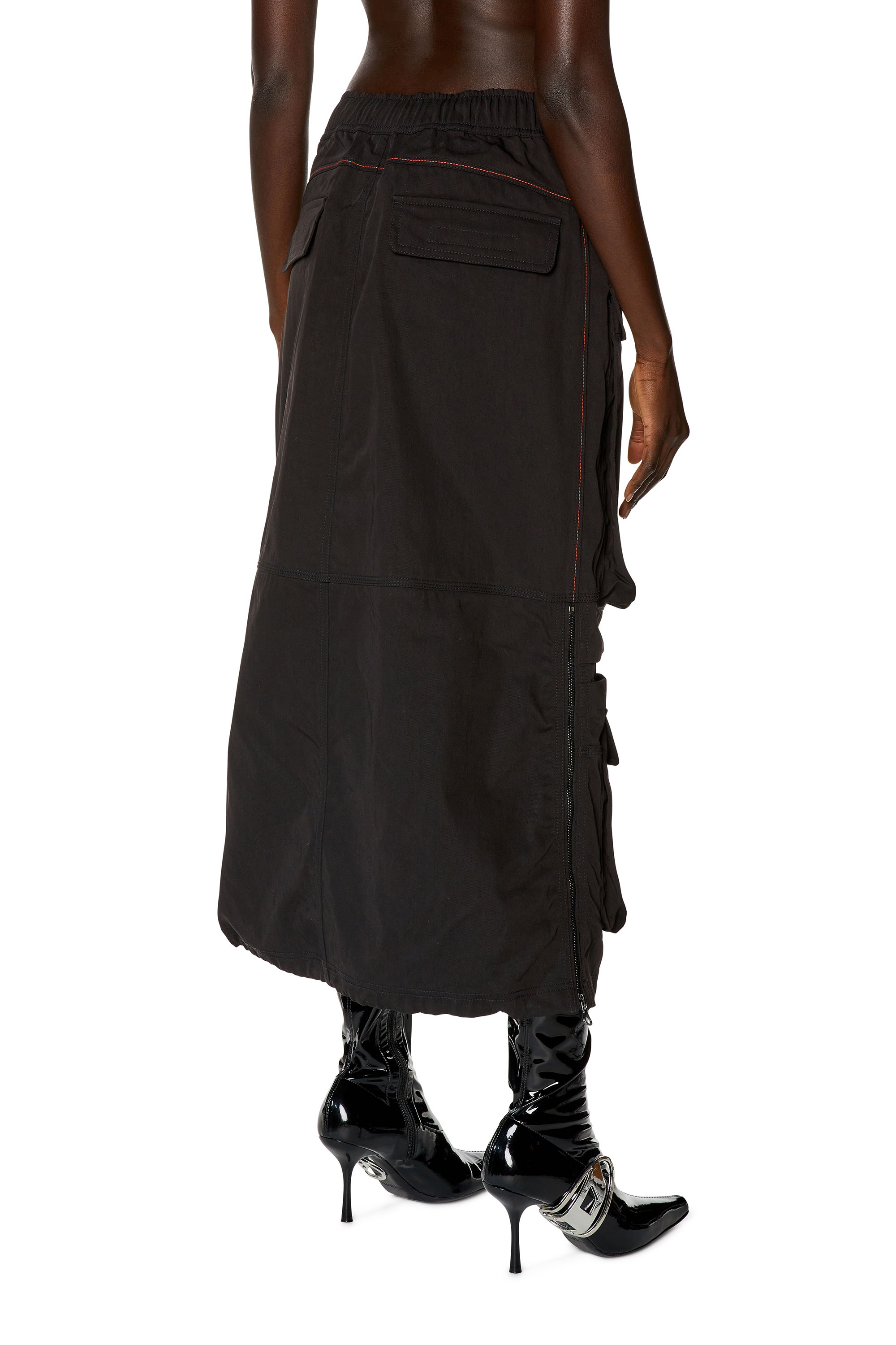 TELPLAN Obrecht Skirt 黒 TĔLOPLAN（テーロプラン）Obrecht Skirt プリーツラップスカート