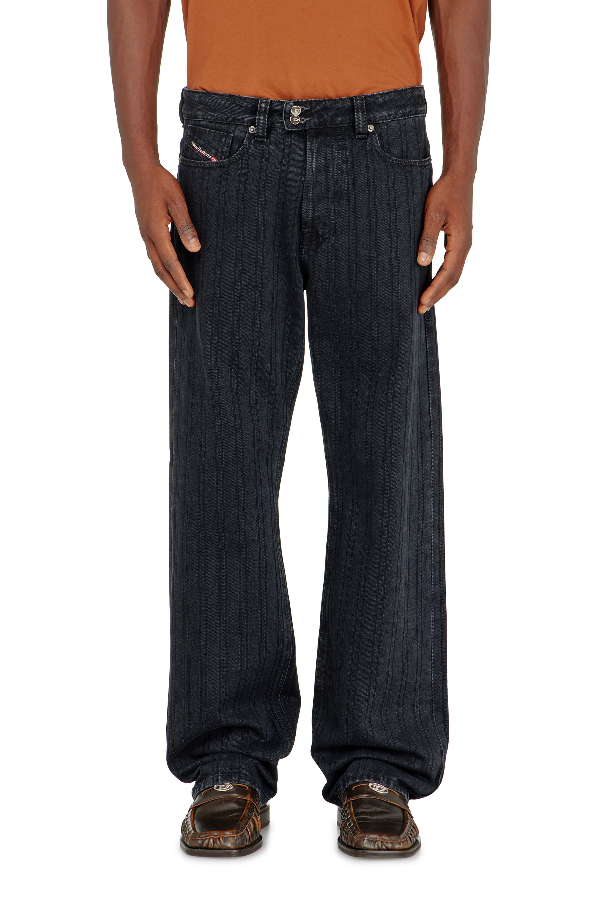 Diesel - Relaxed Jeans 1980 D-Eeper 09Q12 Homme, Noir/Gris fonc&eacute; - Image 4
