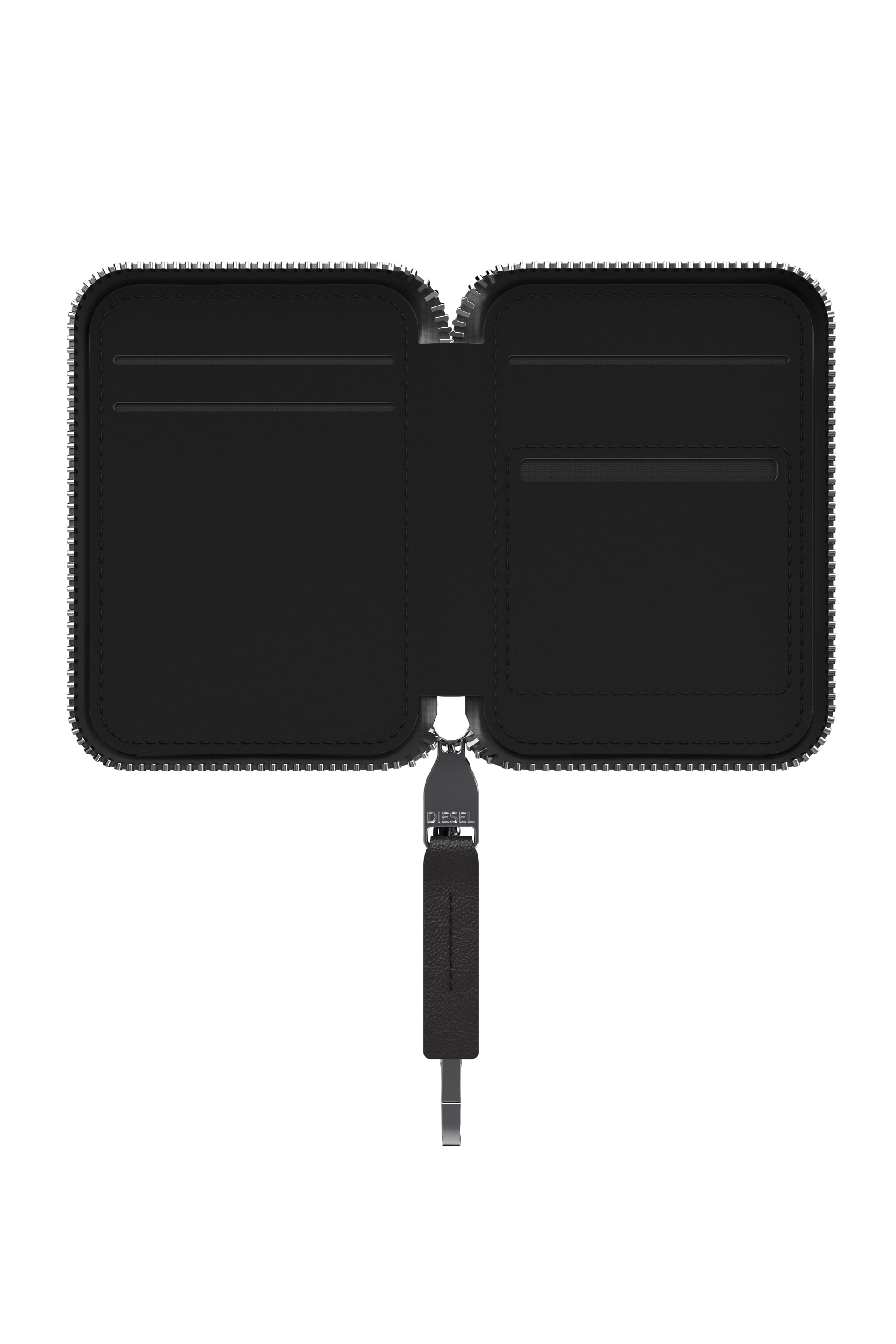 Diesel - 60667 UNIVERSAL POUCH, Unisex's Oval D MagSafe pouch in Black - 4