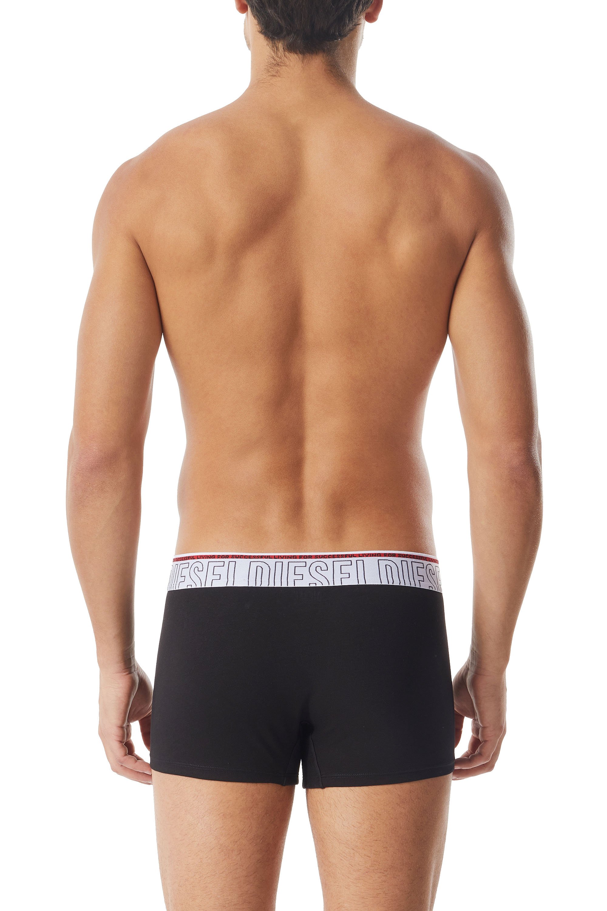 Diesel - UMBX-DAMIENTHREEPACK, Man's Three-pack boxer briefs with outline logo in Black/White - 3