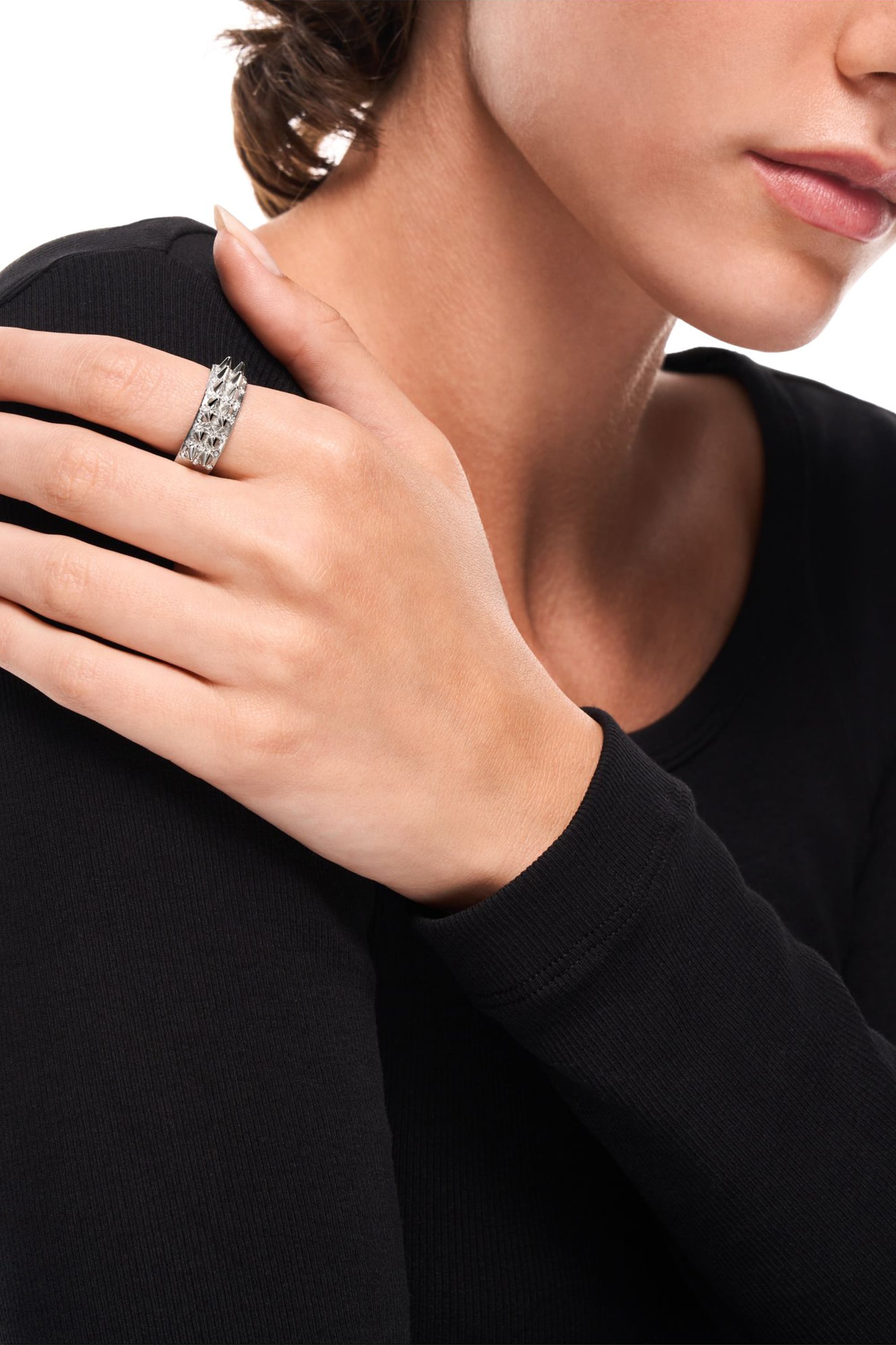 Diesel - DX1723040, Unisex's Stainless Steel Band Ring in Silver - 4