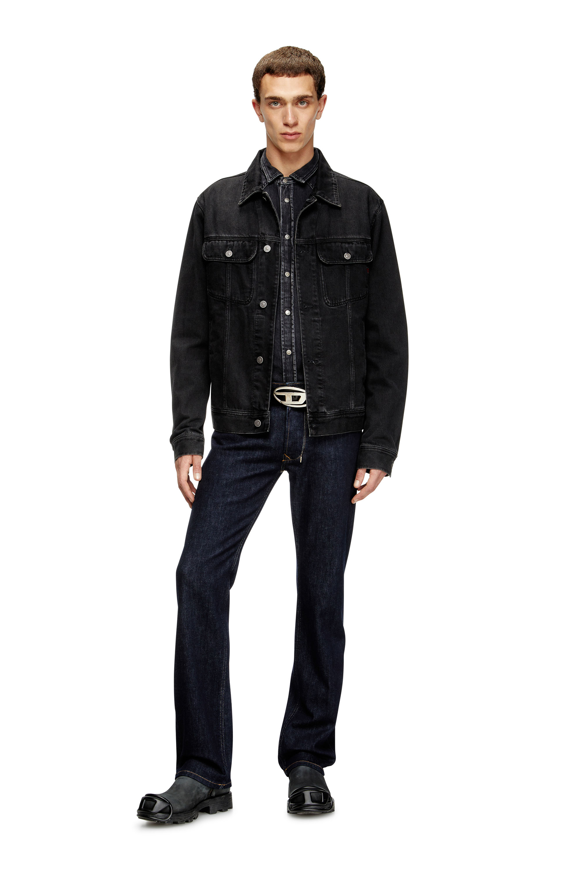 Regular Jeans 1985 Larkee 0DBEJ, Dark Blue Diesel - Man's Regular Jeans 1985 Larkee 0DBEJ, Dark Blue - 1