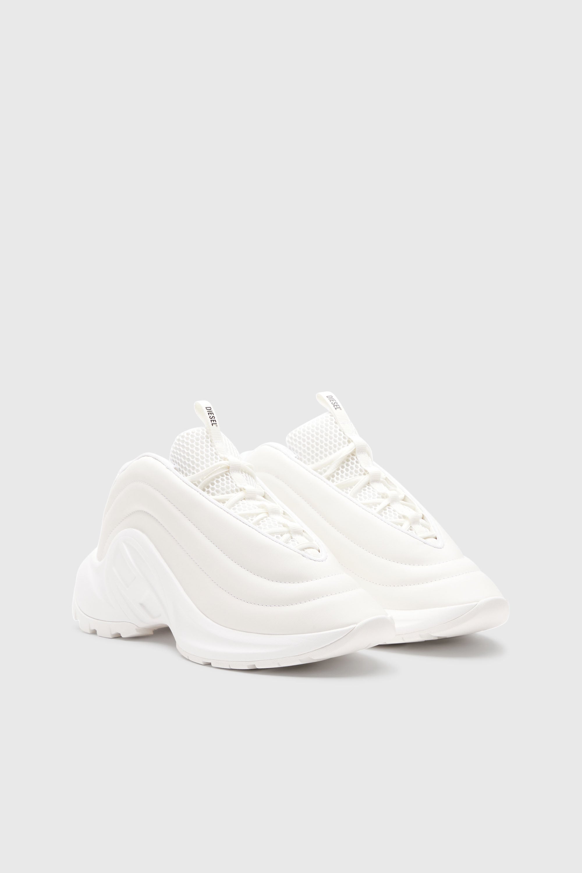 Diesel - S-D-RUNNER X, S-D-Runner X-Baskets Slip-on avec cou-de-pied Oval D mat Mixte in Blanc - 2