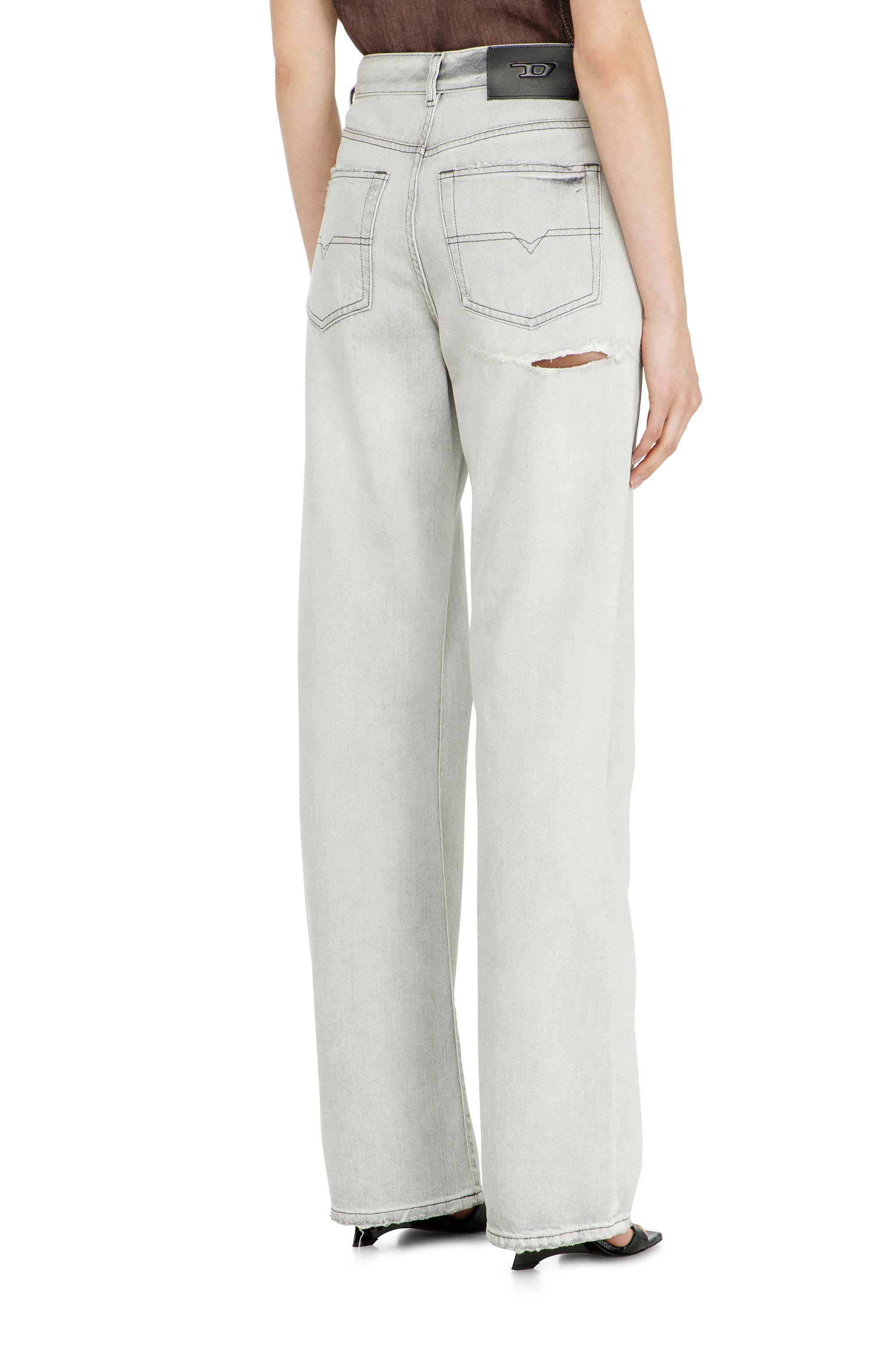 Diesel - Regular Jeans 1971 D-Sent 09P58 Mujer, Gris Claro - 5