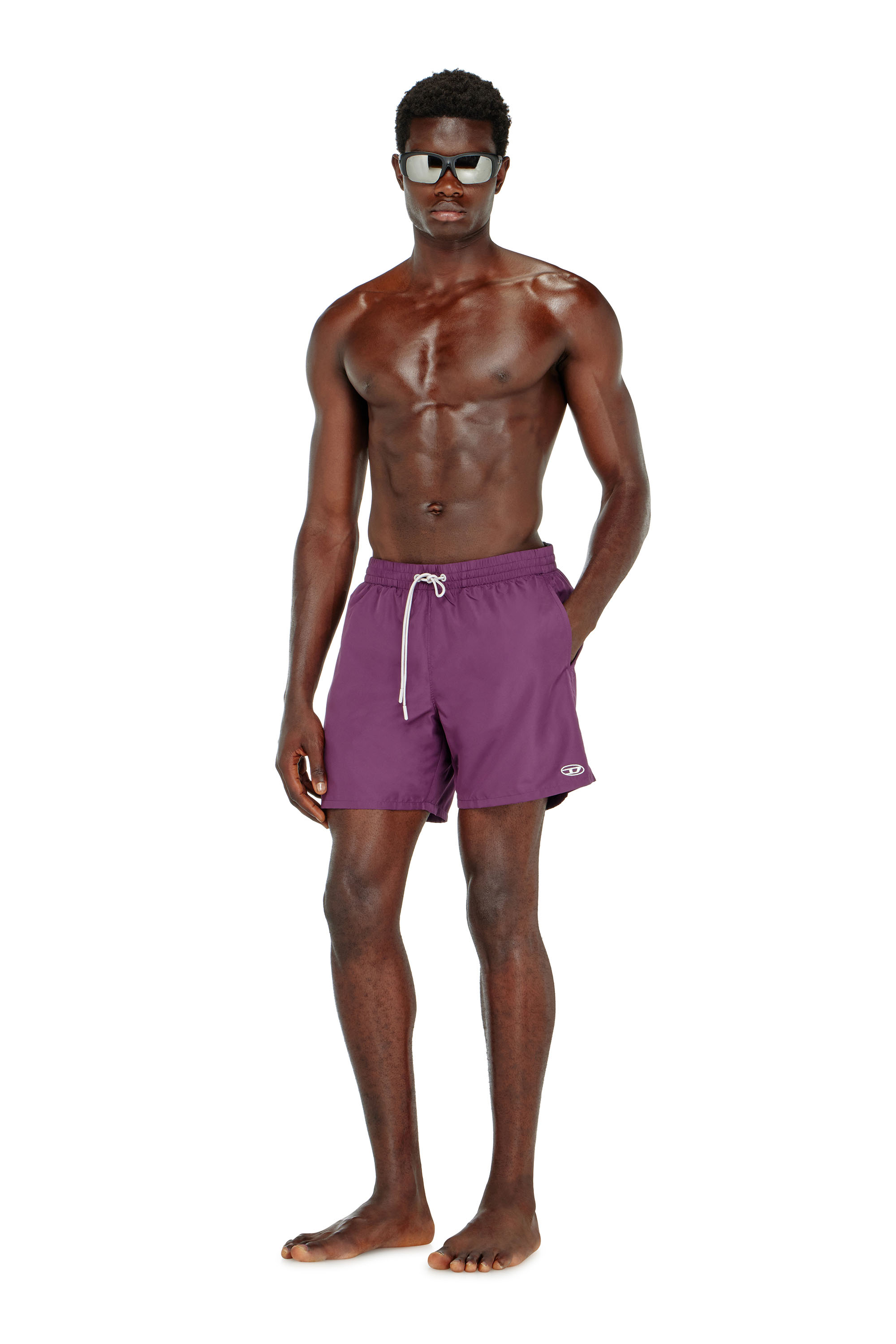 Diesel - GEORGE-41-UTLT, Ba&ntilde;ador con logo Oval D met&aacute;lico Hombre in ToBeDefined - 1