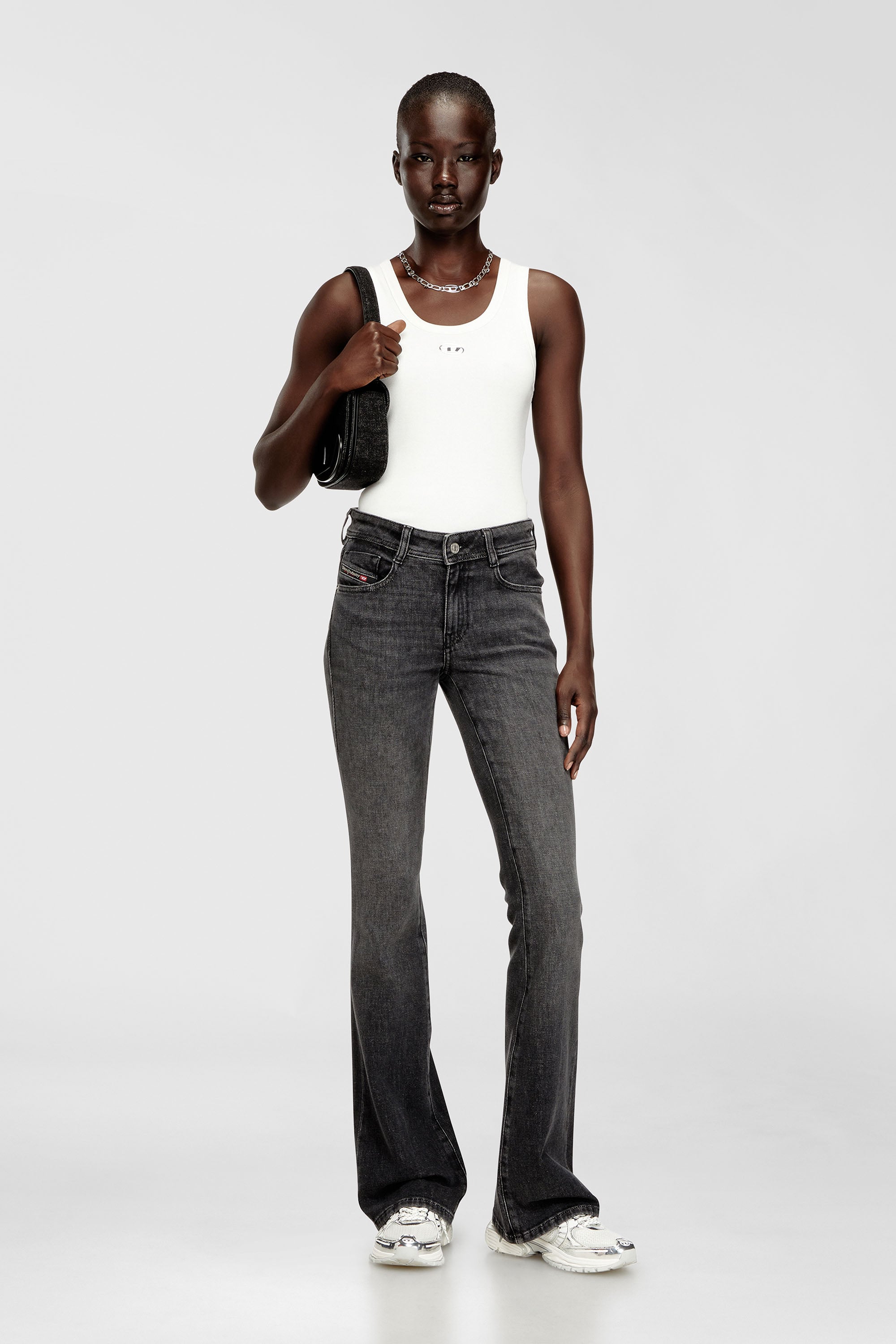 Diesel - Female's Bootcut Jeans 1969 D-Ebbey 0ADBE, Black/Dark Grey - 2