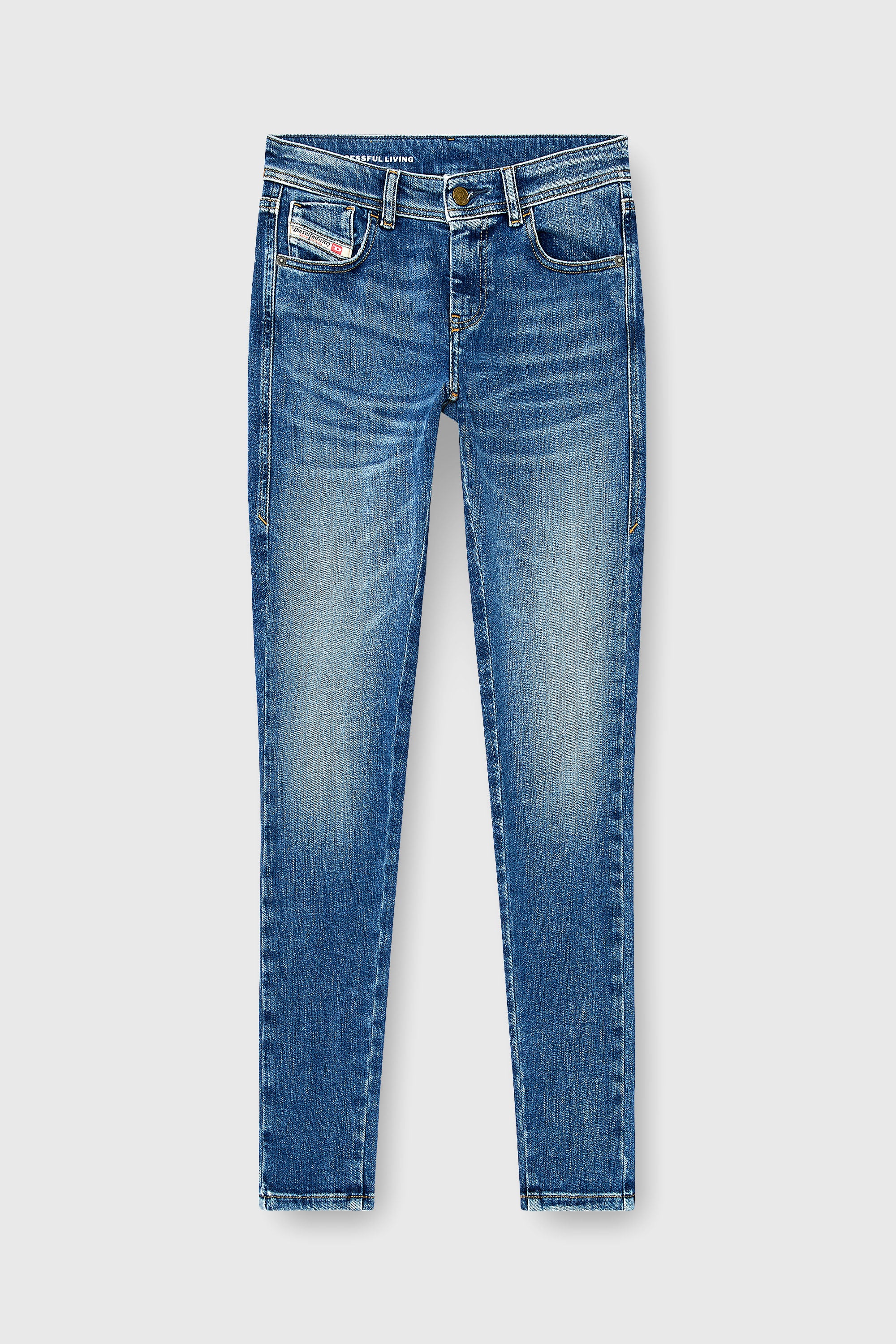 Diesel - Female's Skinny Jeans 2017 Slandy 09P71, Medium Blue - 1