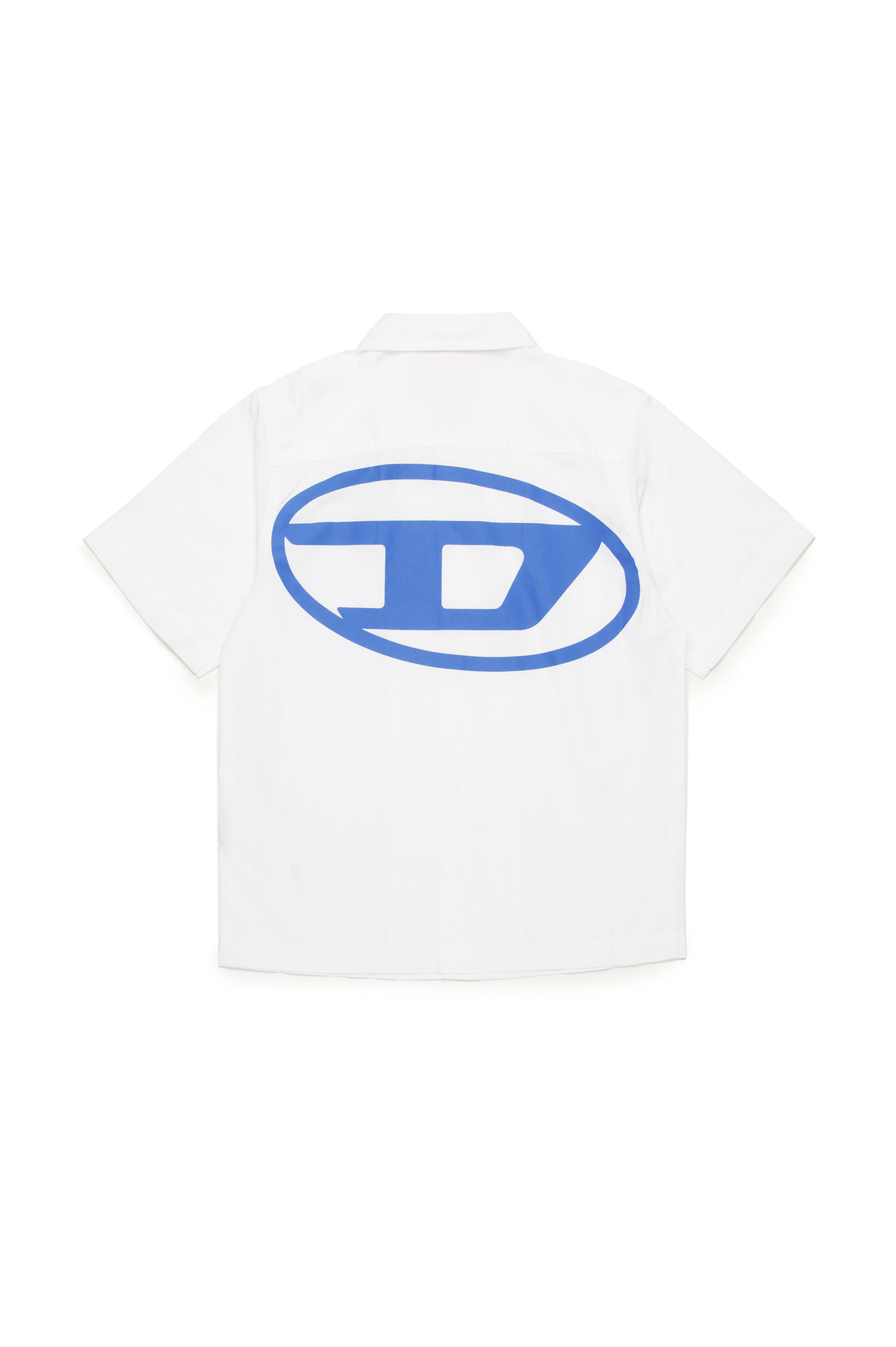 Short-sleeve shirt with Oval D print | White | 4-16 YEARS