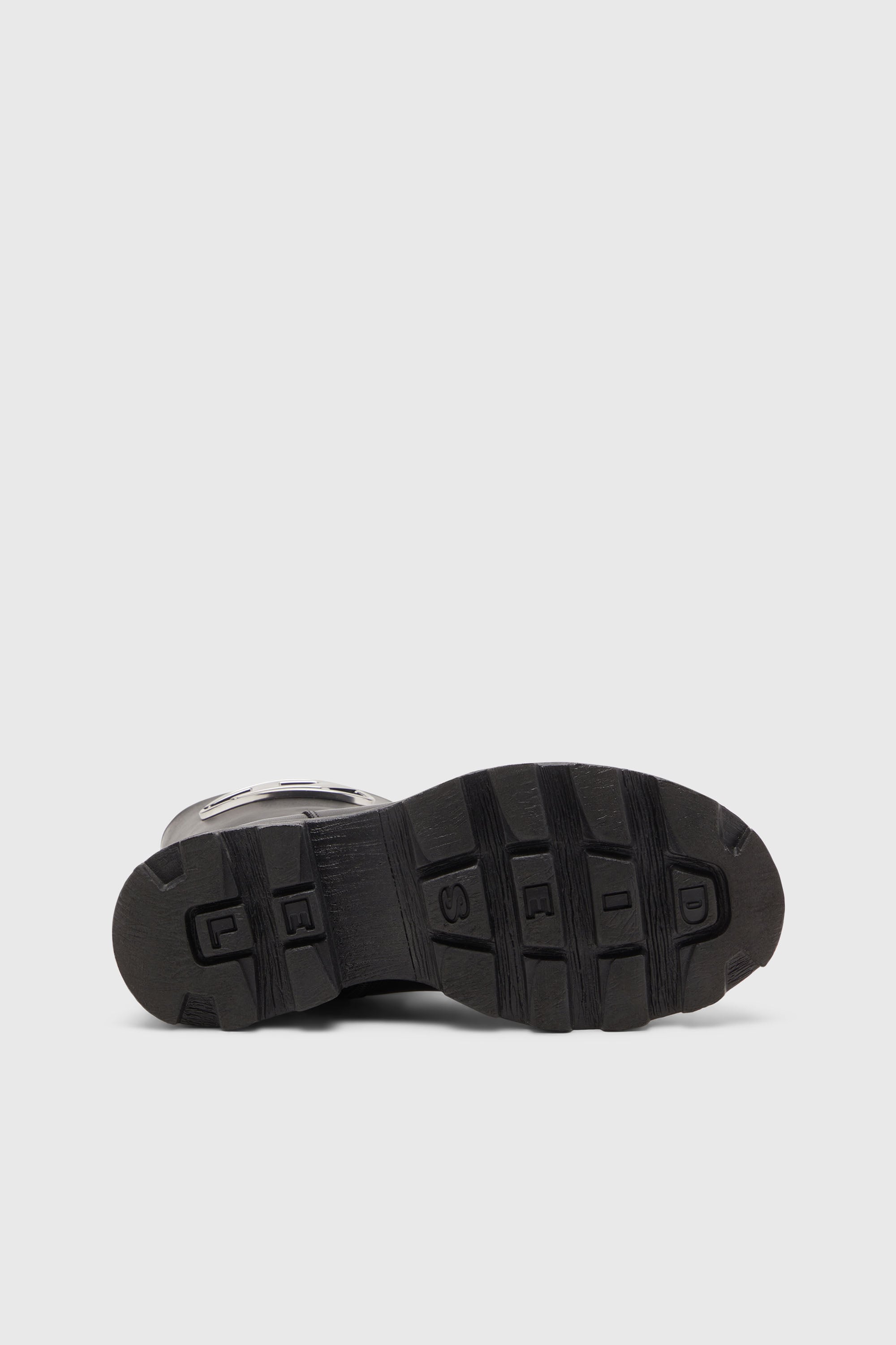 Diesel - D-HAMMER BKR D W, D-Hammer-Bottes de motard en cuir brillant Femme in Noir - 5