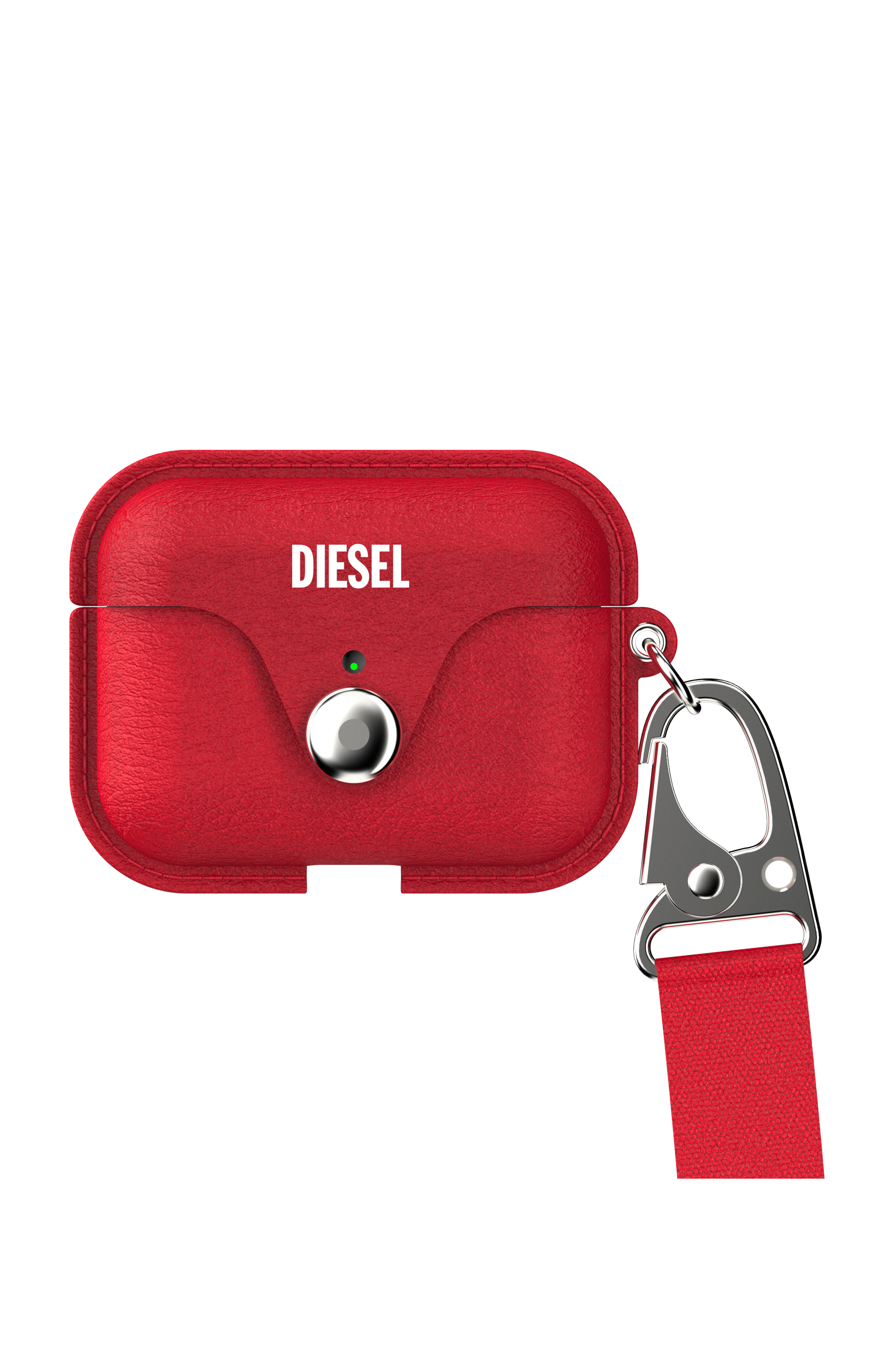 Diesel - 49860 AIRPOD CASE AIRPODS CASE, Estuche de cuero por Airpods Pro Unisex in Rojo - 1