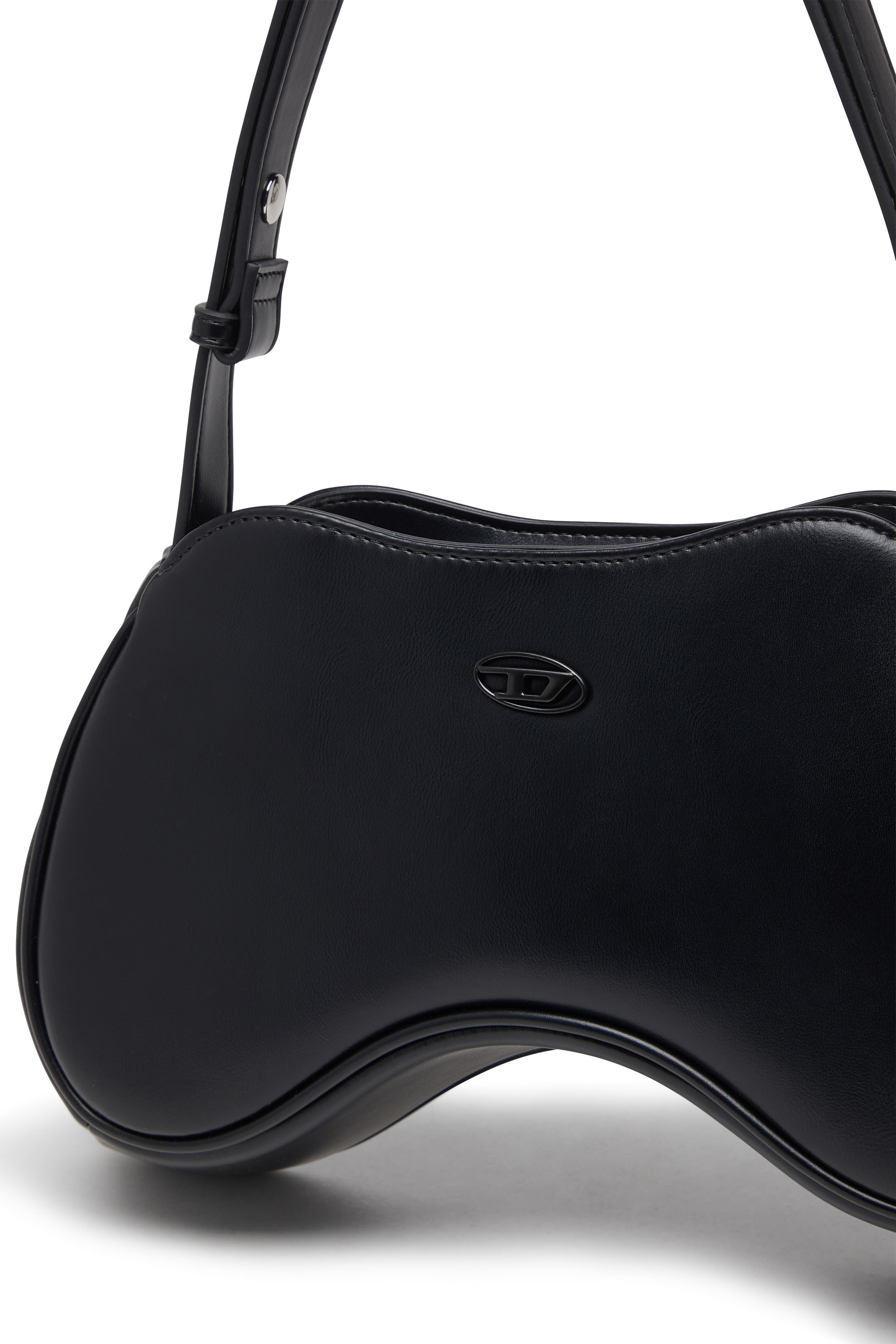 Diesel - PLAY SHOULDER, Female's Play-Shoulder bag in PU in Black - 5