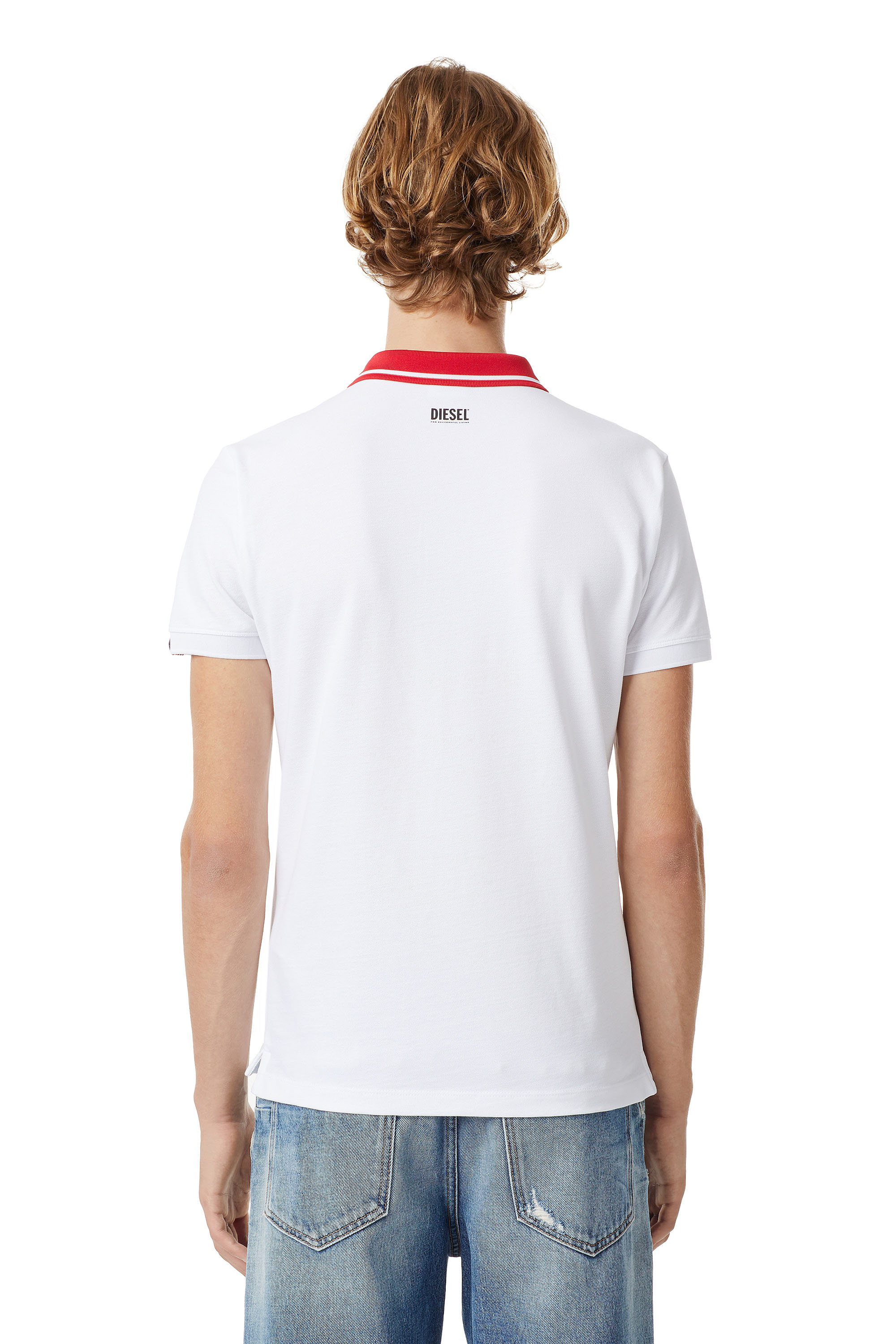 Diesel - LR-T-HART-VIC, Man's Diesel x L.R. Vicenza polo shirt in White - 4