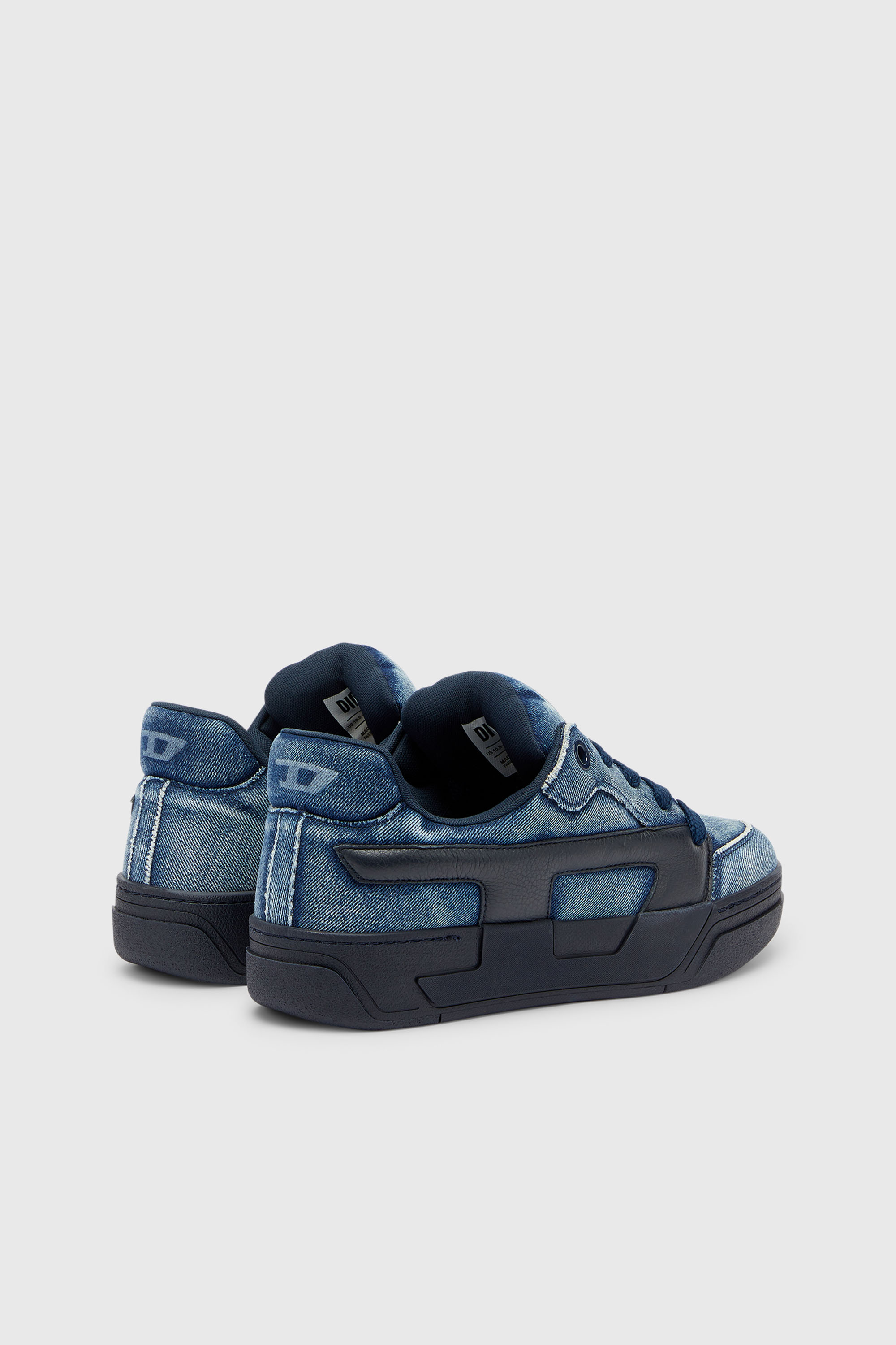 Men's S-D-Ollie - Sneakers in washed frayed denim | Blue | Diesel US