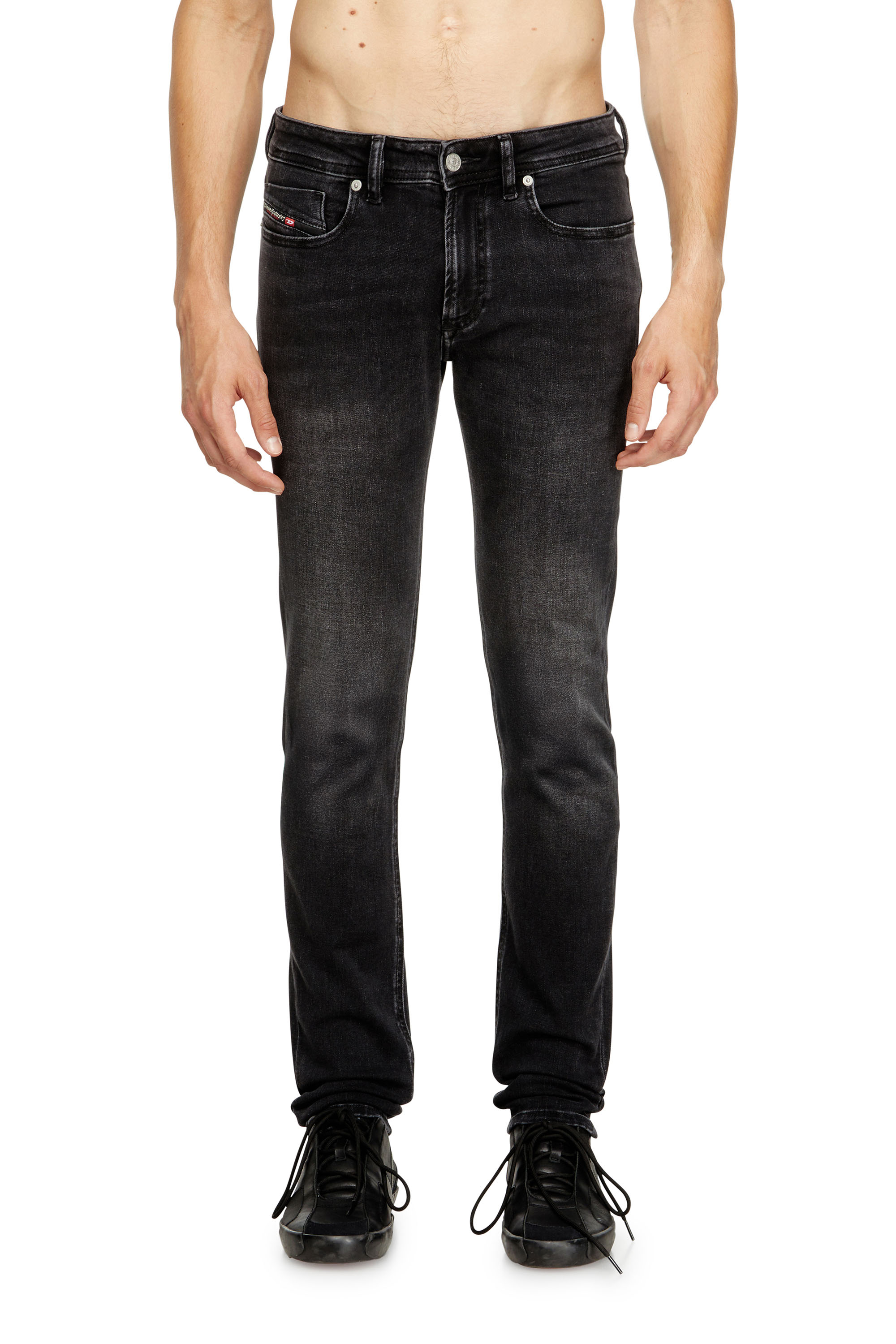 Diesel - Man's Skinny Jeans 1979 Sleenker 0DBDN, Black/Dark grey - 1
