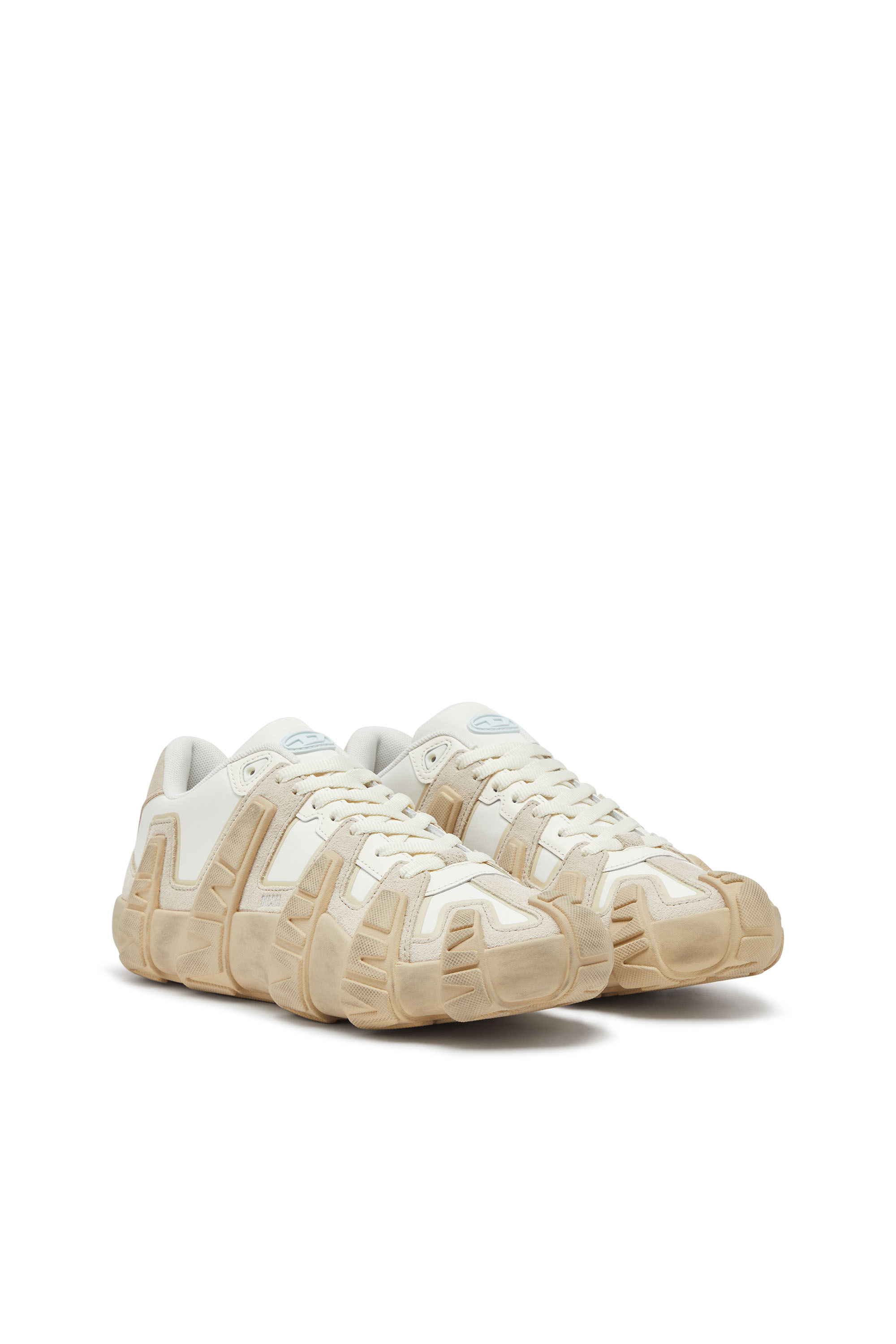 Diesel - S-D-GRIFFE LOW, Male's S-D-Griffe - Nylon sneakers in White/Beige - 2