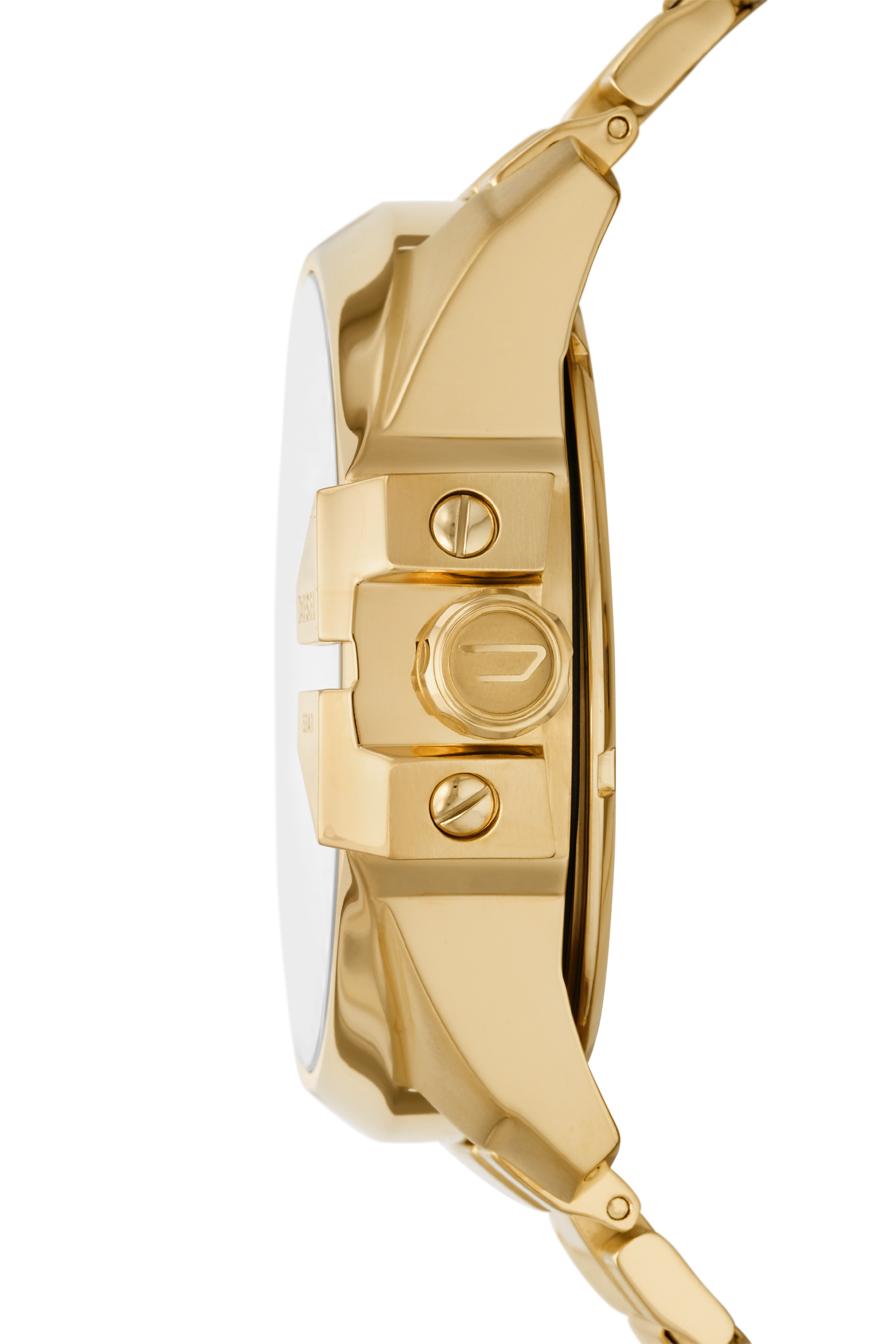 Mega 時計 DZ7456 Man: Mega Chief automatic three-hand gold-tone watch | Diesel