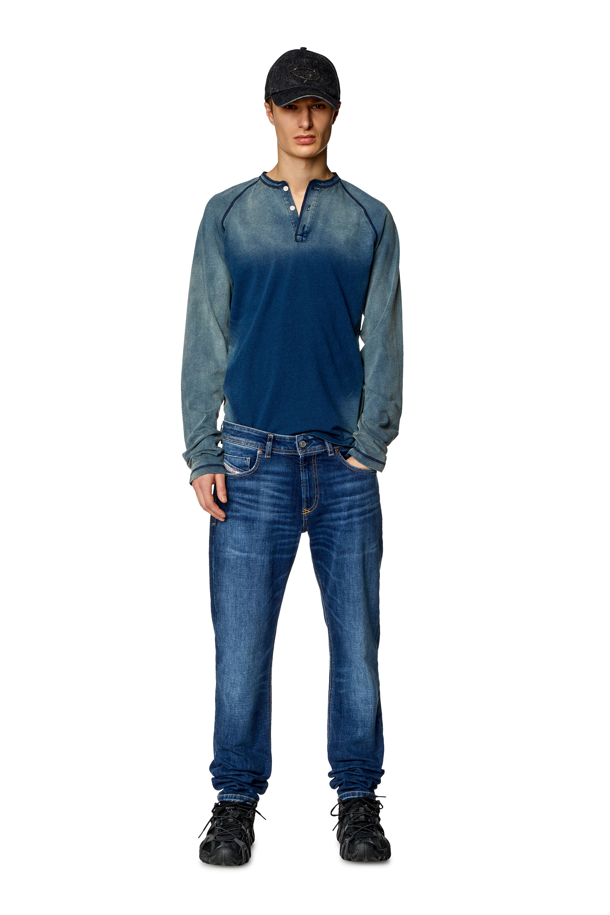 Diesel - Regular Jeans 2023 D-Finitive 0CNAA Hombre, Azul Oscuro - 4