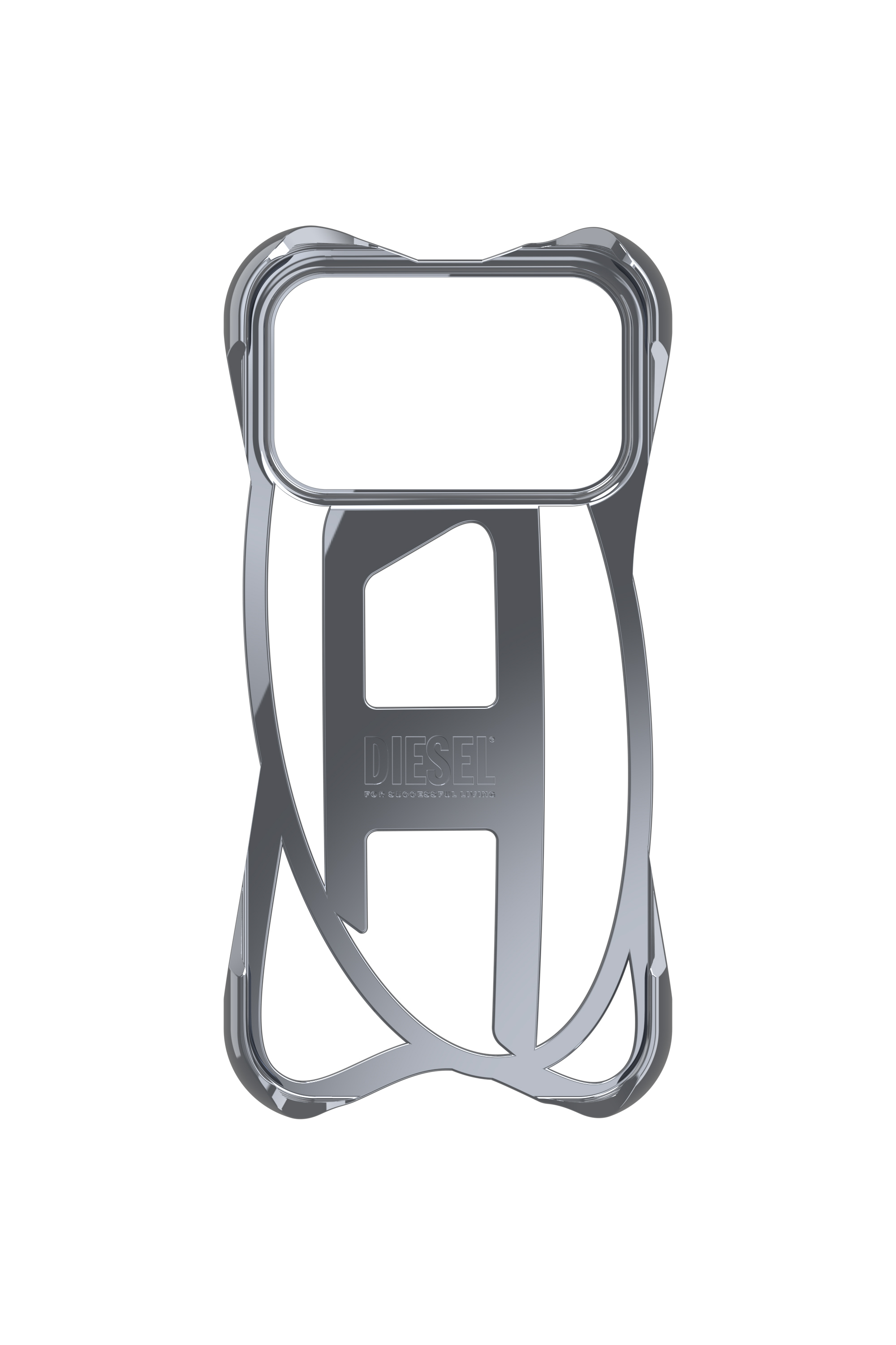 Diesel - 60445  D FRAME CASE, Unisex's Caged D glossy case for iPhone 17 Pro in Dark grey - 4