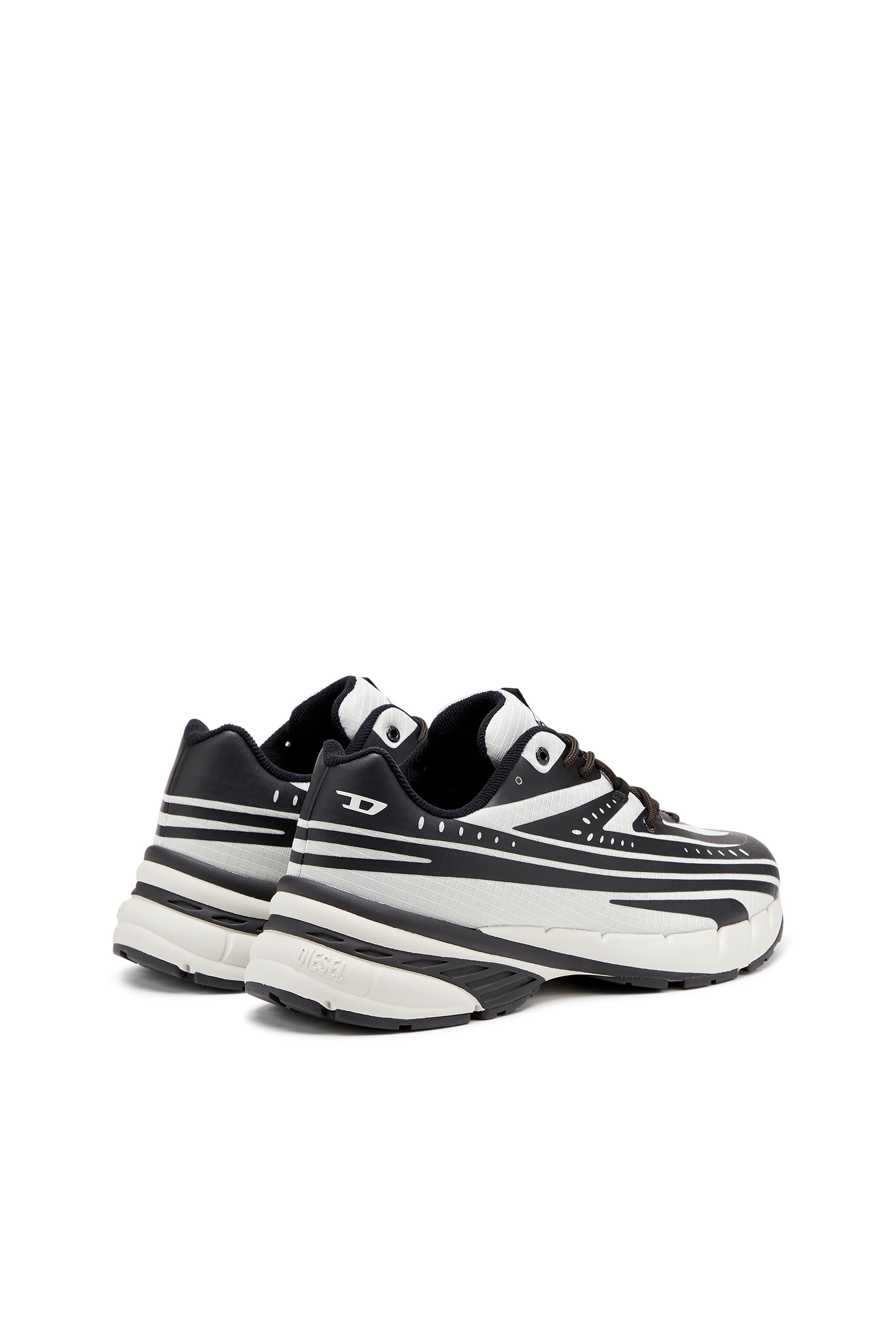 Diesel - D-AIRSPEED LOW, D-Airspeed Low-Sneakers rayées en ripstop enduit Homme in Polychrome - 4